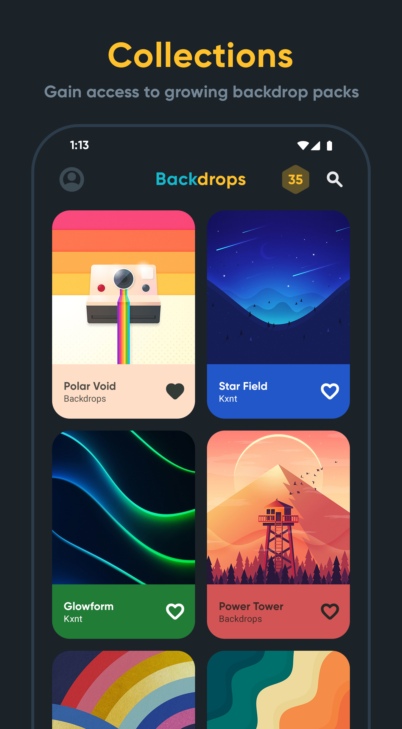 اسکرین شات 4 برنامه Backdrops - Wallpapers