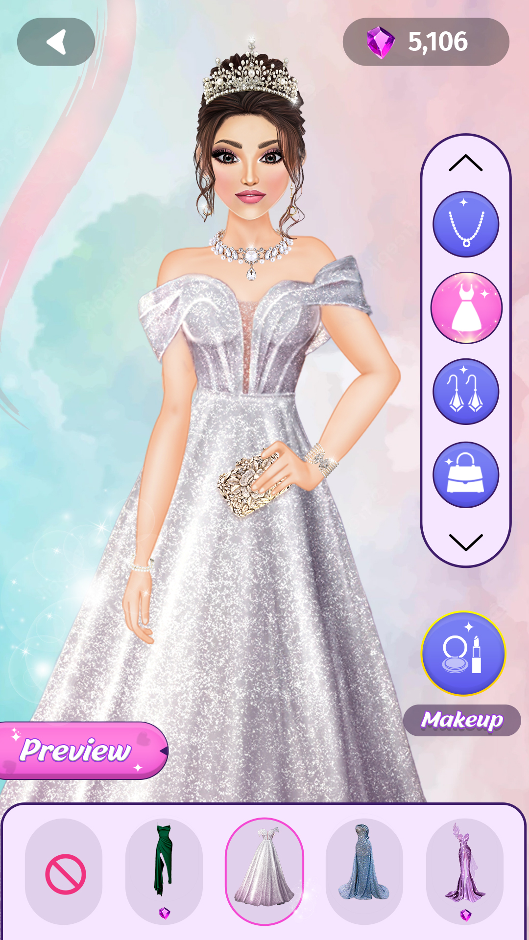 اسکرین شات 2 بازی Dress Up Fashion: Makeup Games