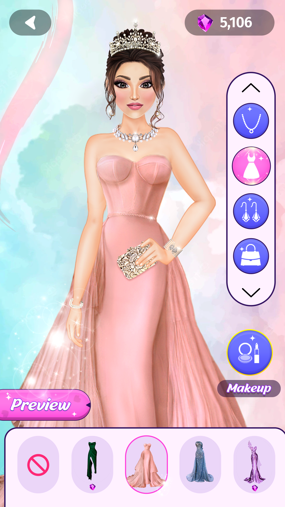 اسکرین شات 5 بازی Dress Up Fashion: Makeup Games
