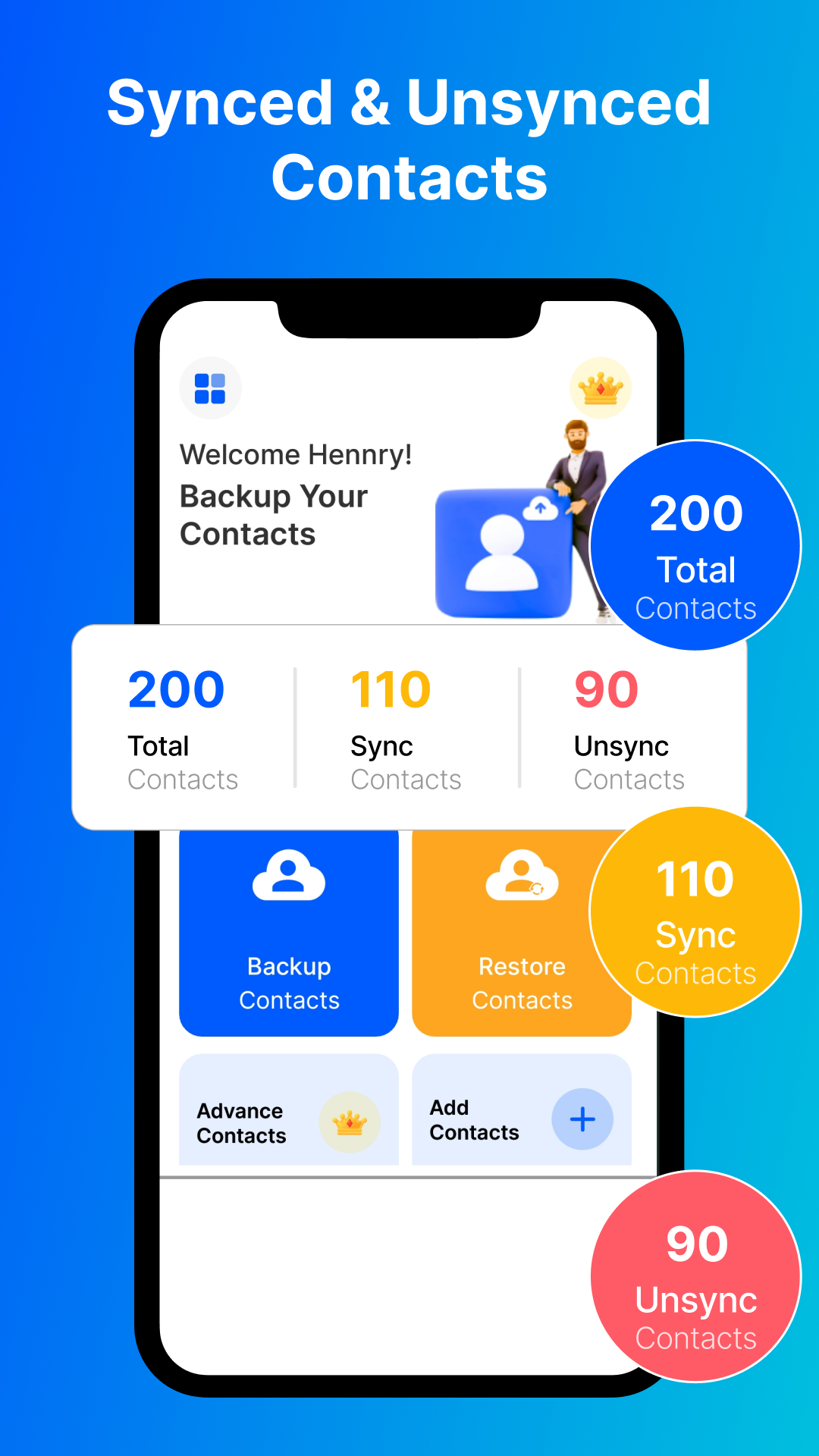 اسکرین شات 8 برنامه Contacts Backup Cloud Transfer
