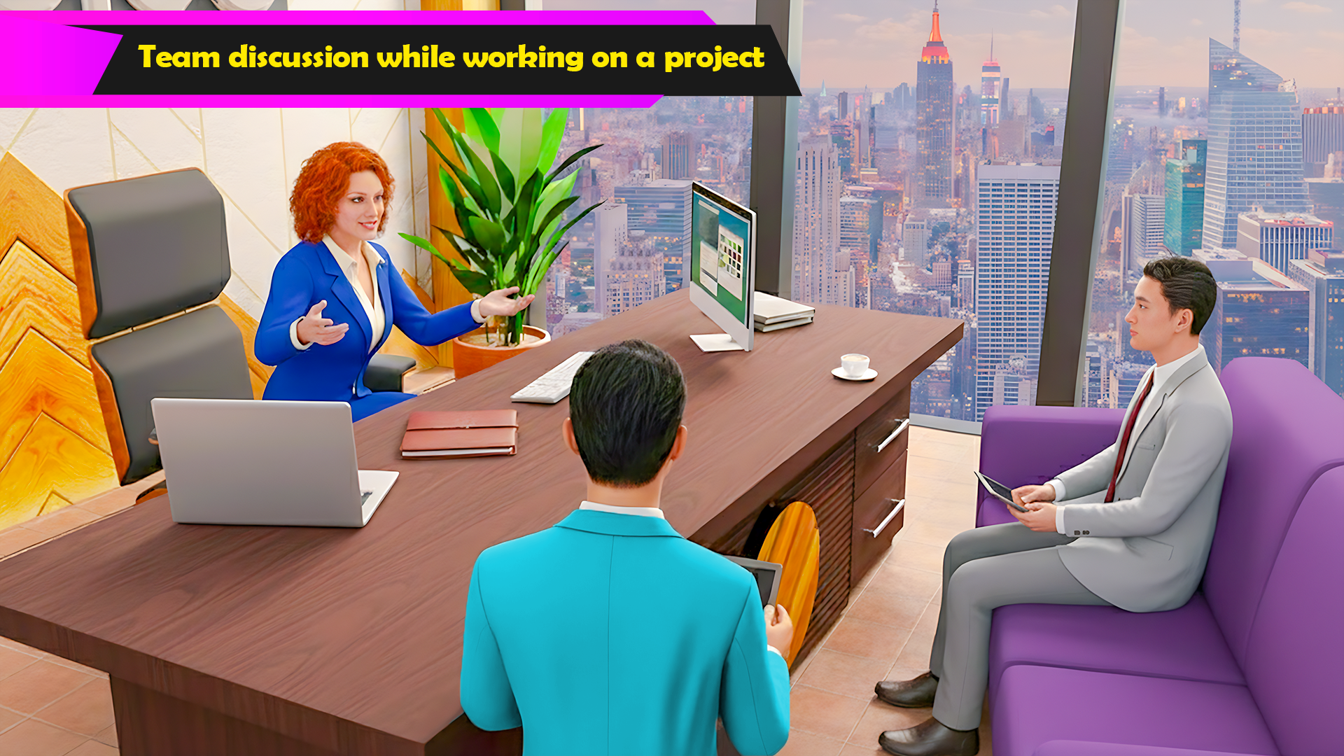 اسکرین شات 2 بازی Office Life Simulator Boss PA