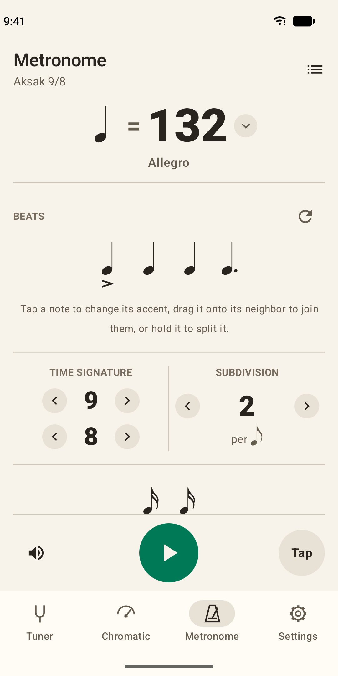 اسکرین شات 4 برنامه Baglama Tuner