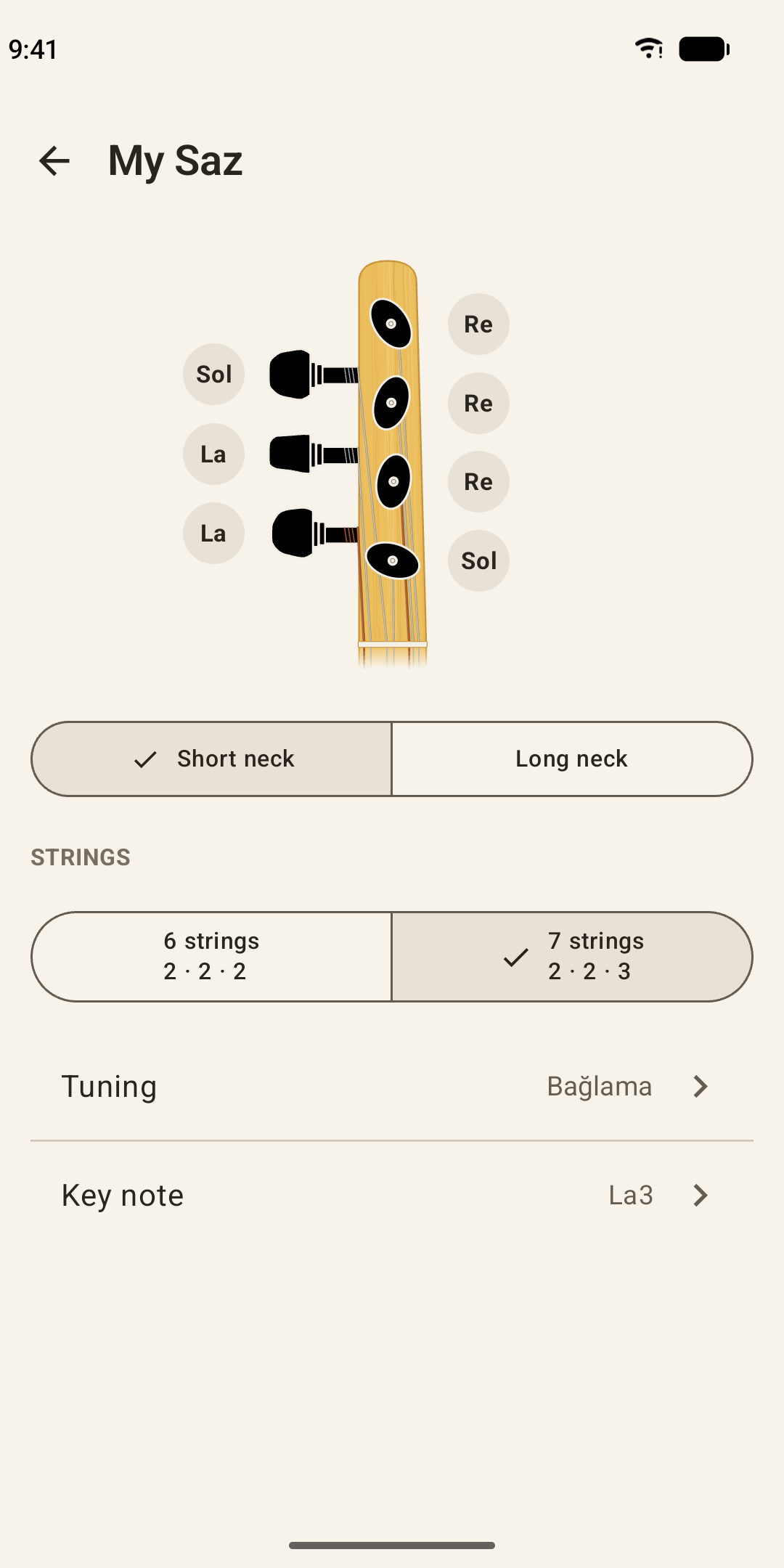 اسکرین شات 5 برنامه Baglama Tuner