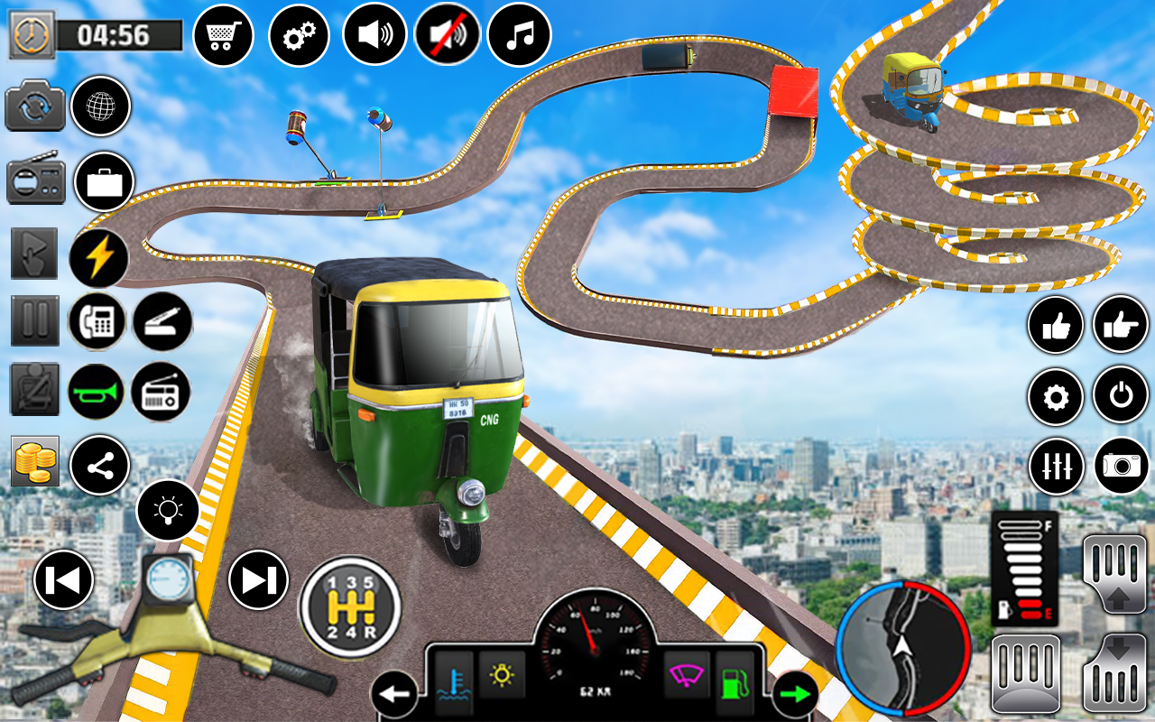 اسکرین شات 5 برنامه Tuk Tuk Rickshaw Driving Games