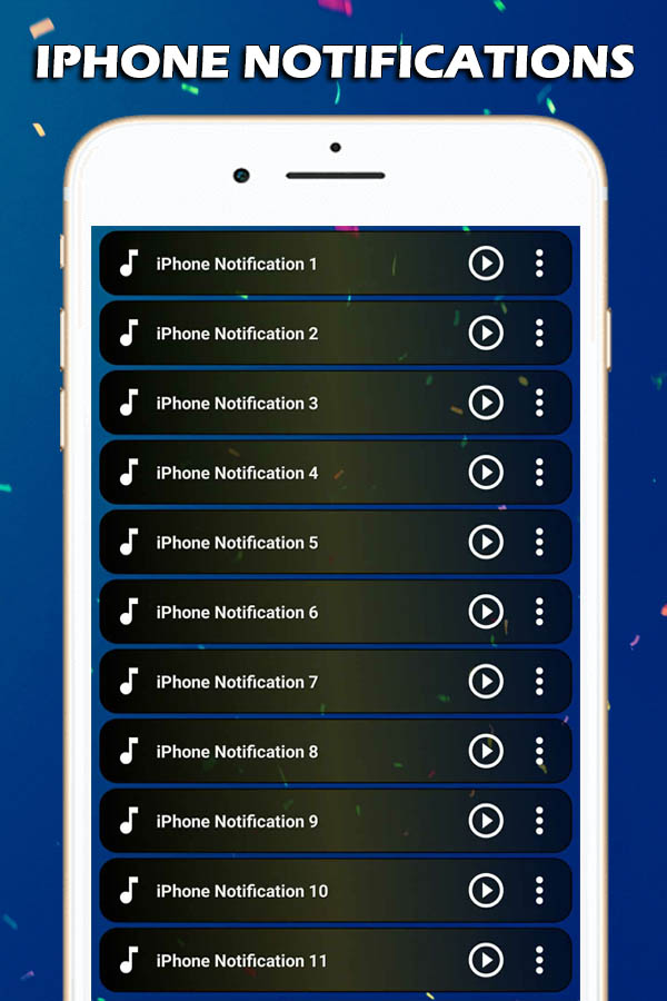اسکرین شات 3 برنامه Notification Sounds For iPhone