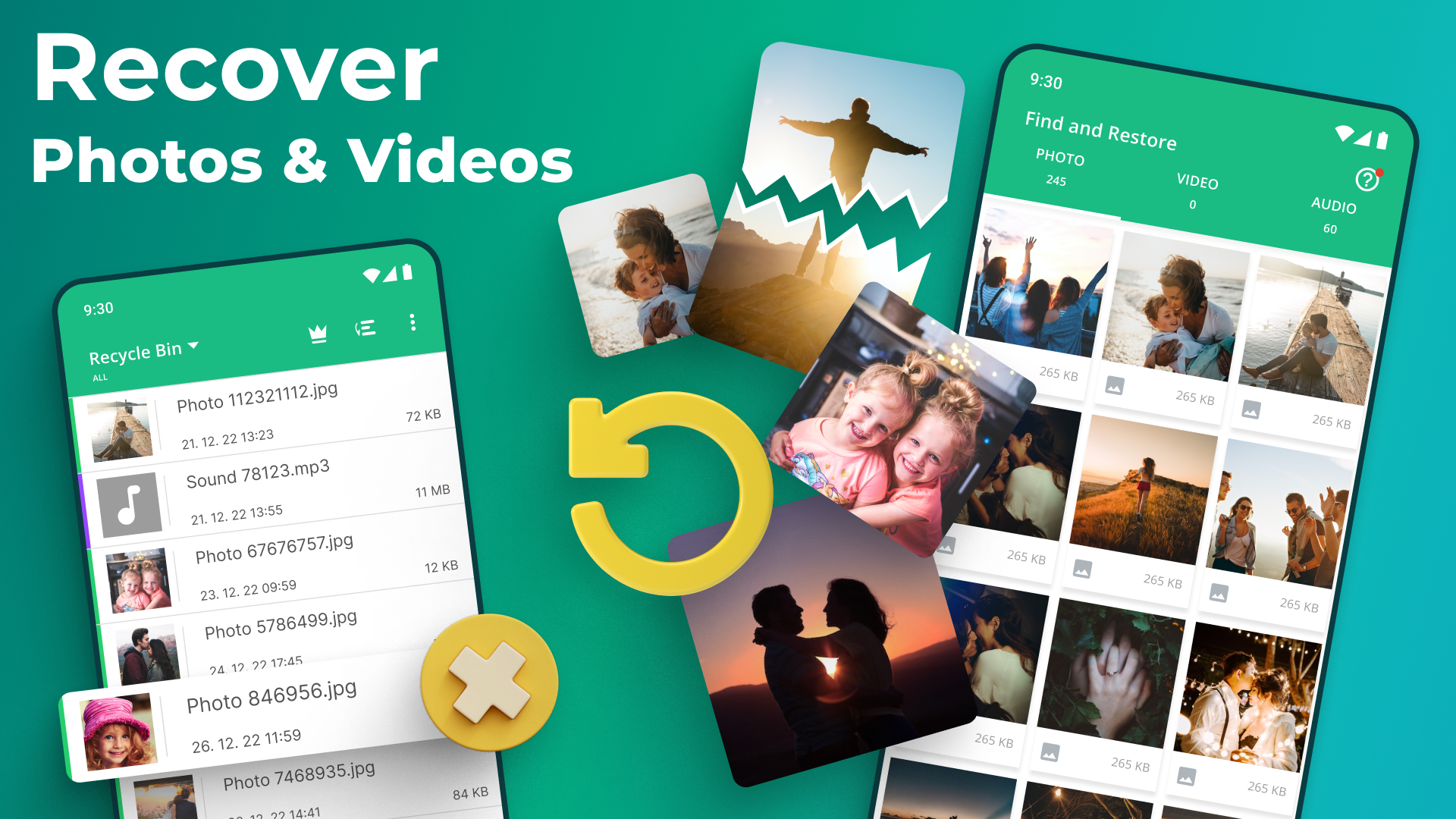 اسکرین شات 1 برنامه Dumpster: Photo/Video Recovery