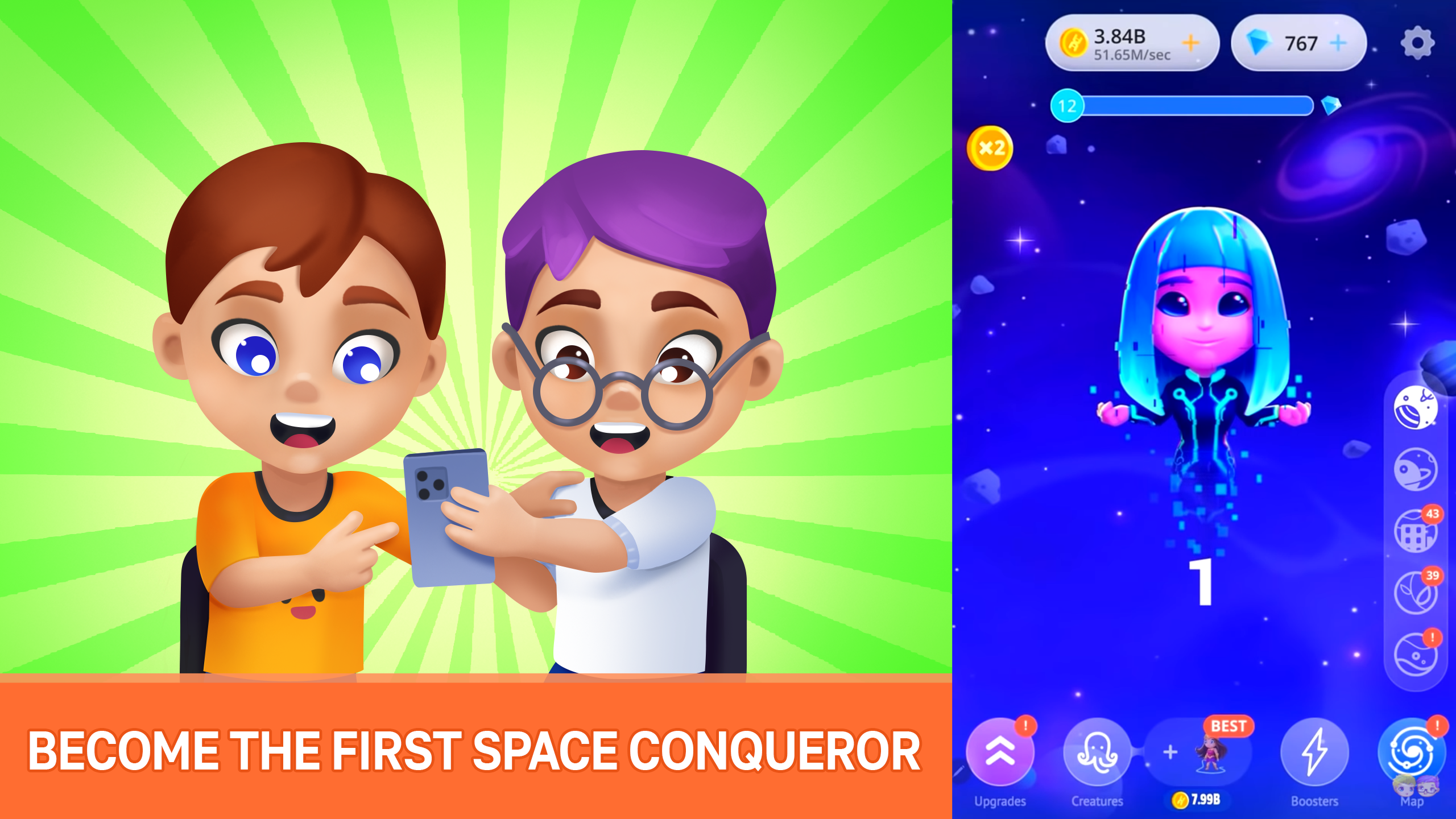 اسکرین شات 2 بازی Human Evolution Clicker