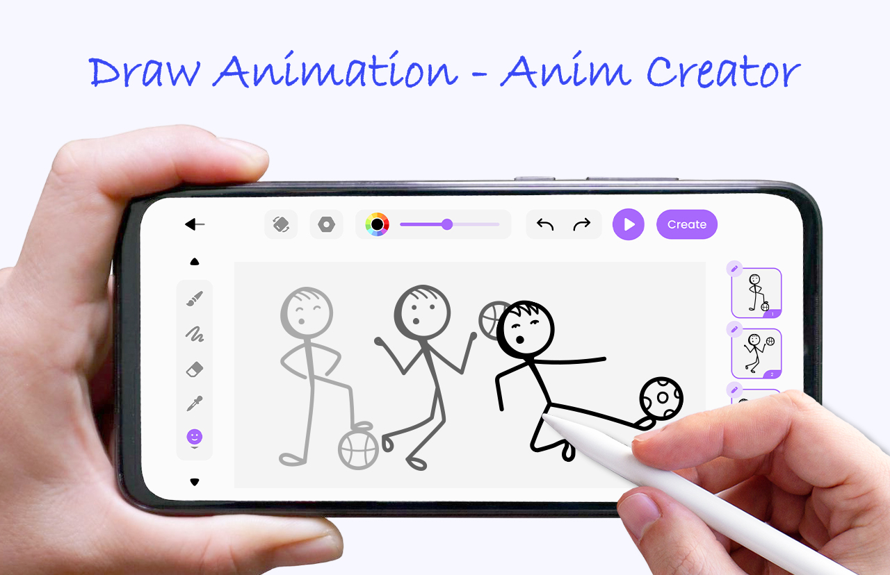 اسکرین شات 1 برنامه Draw Animation - Anim Creator