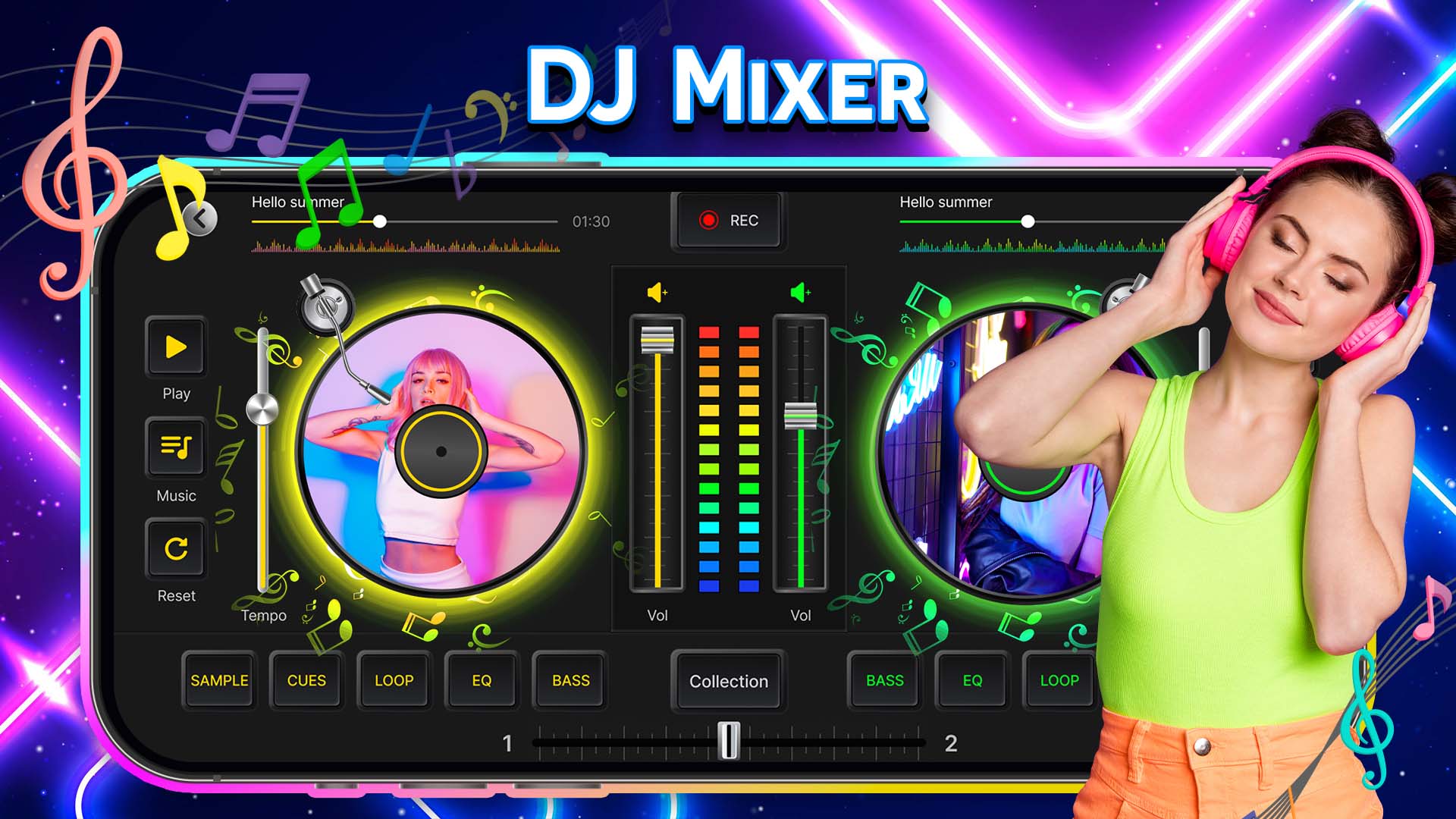 اسکرین شات 2 برنامه DJ Mixer - DJ Music Mix