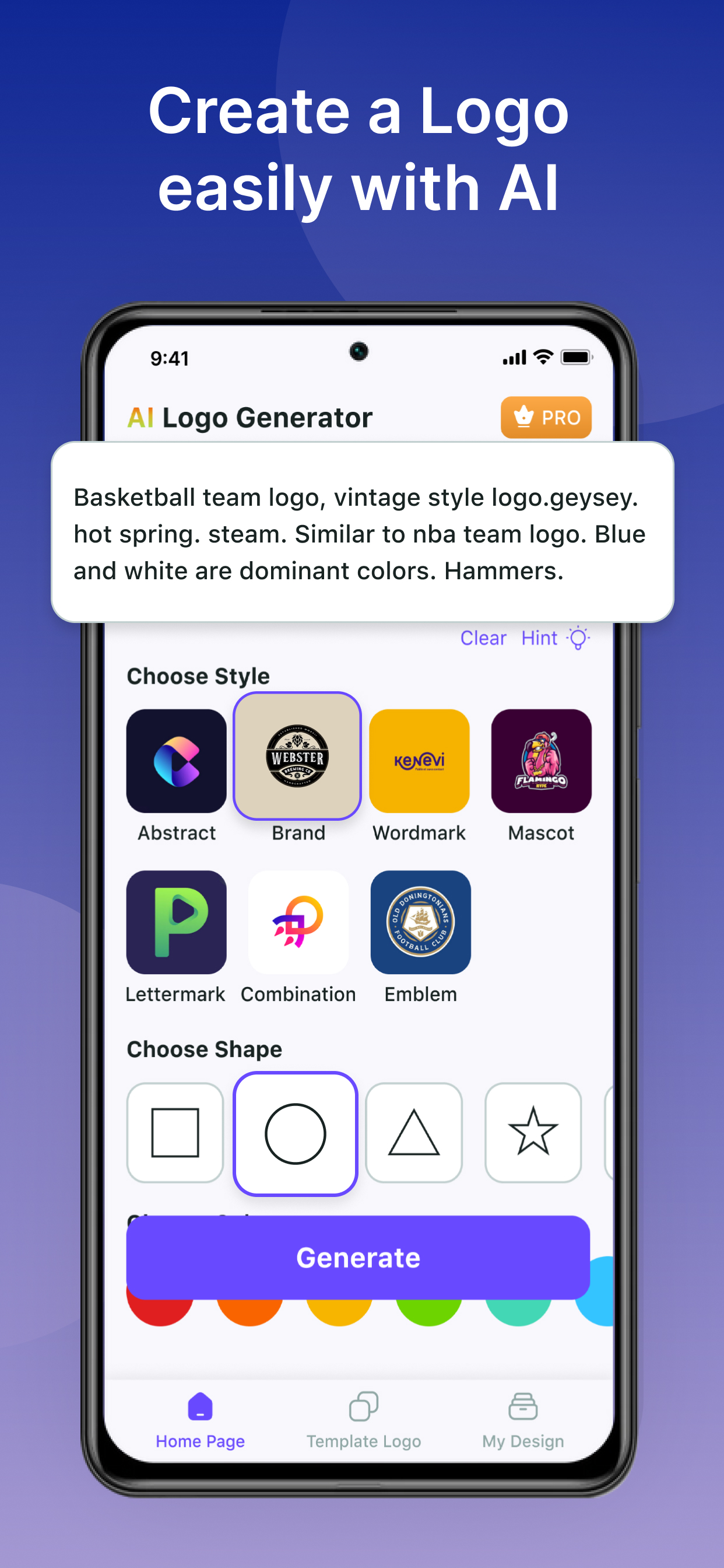 اسکرین شات 2 برنامه Logo Generator Ai Logo Maker