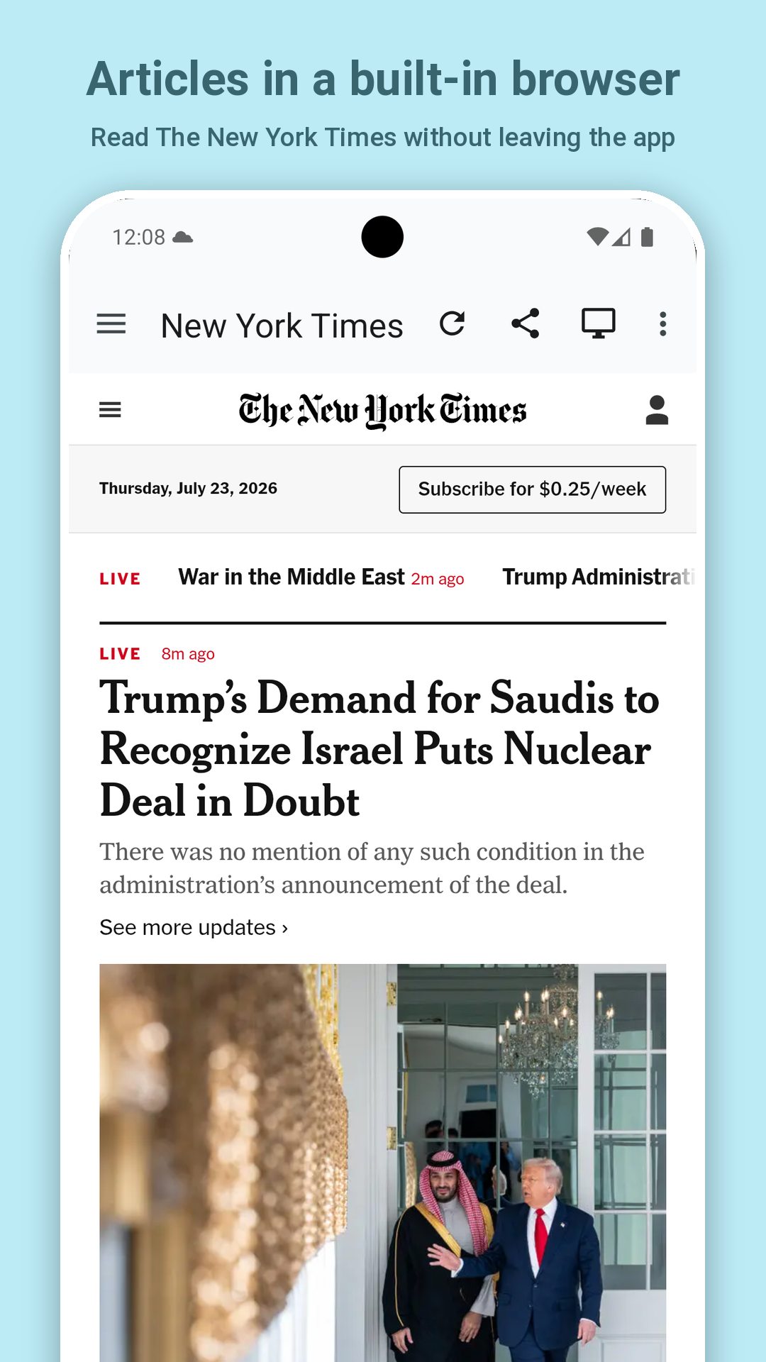 اسکرین شات 3 برنامه US Newspapers