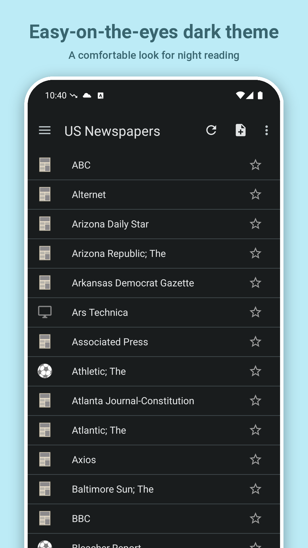 اسکرین شات 2 برنامه US Newspapers