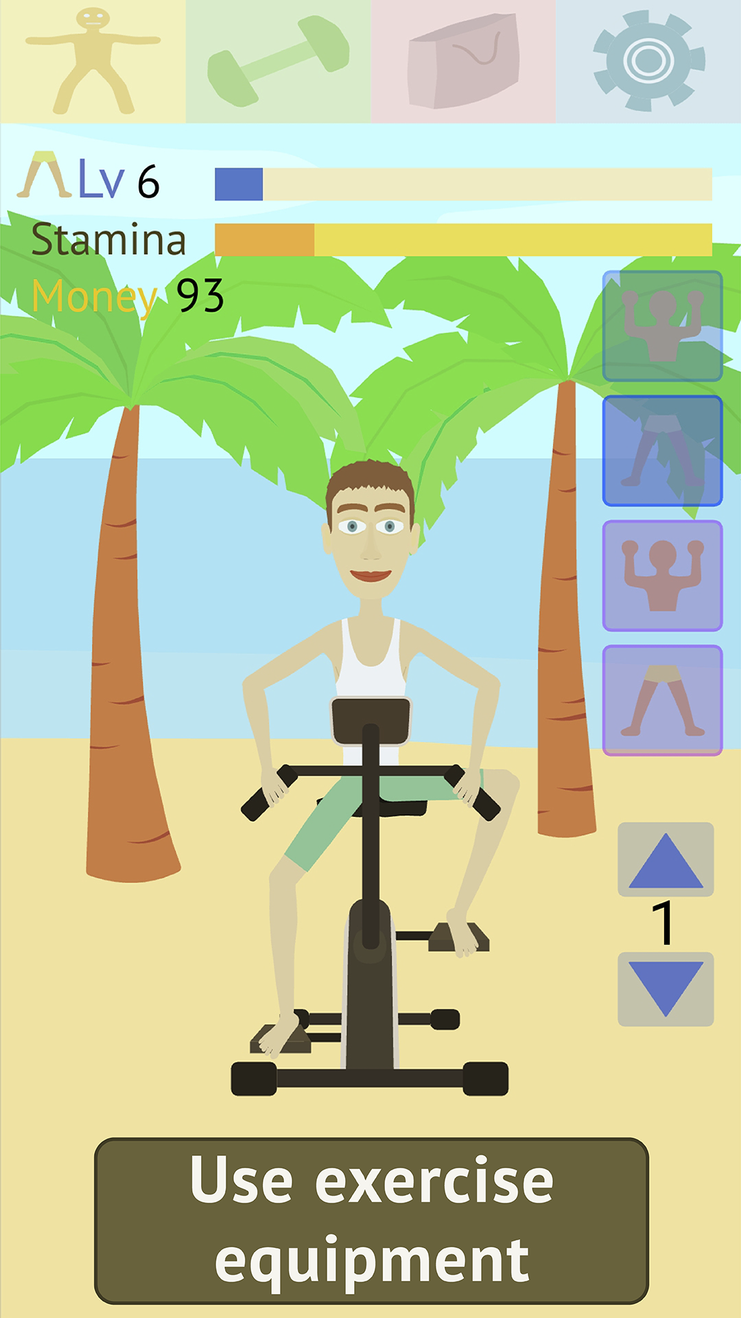 اسکرین شات 3 بازی Muscle Clicker: Gym Game