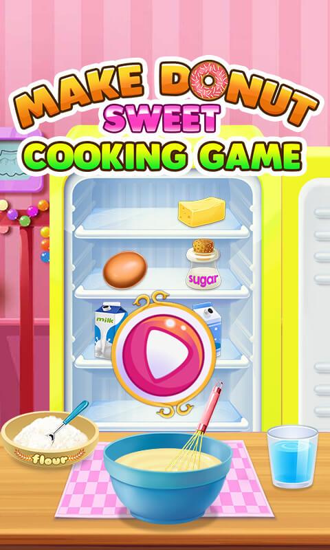 اسکرین شات 1 بازی Make Donut Sweet Cooking Game