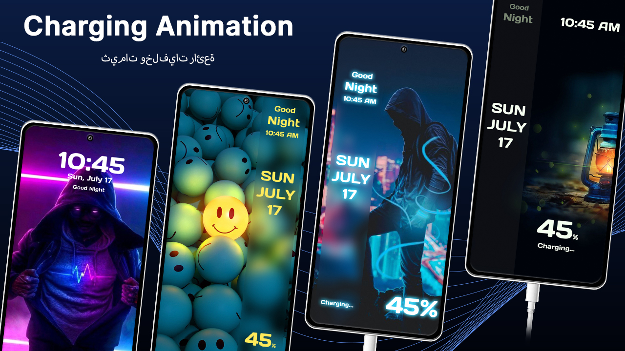 اسکرین شات 4 برنامه Battery Charging Animation