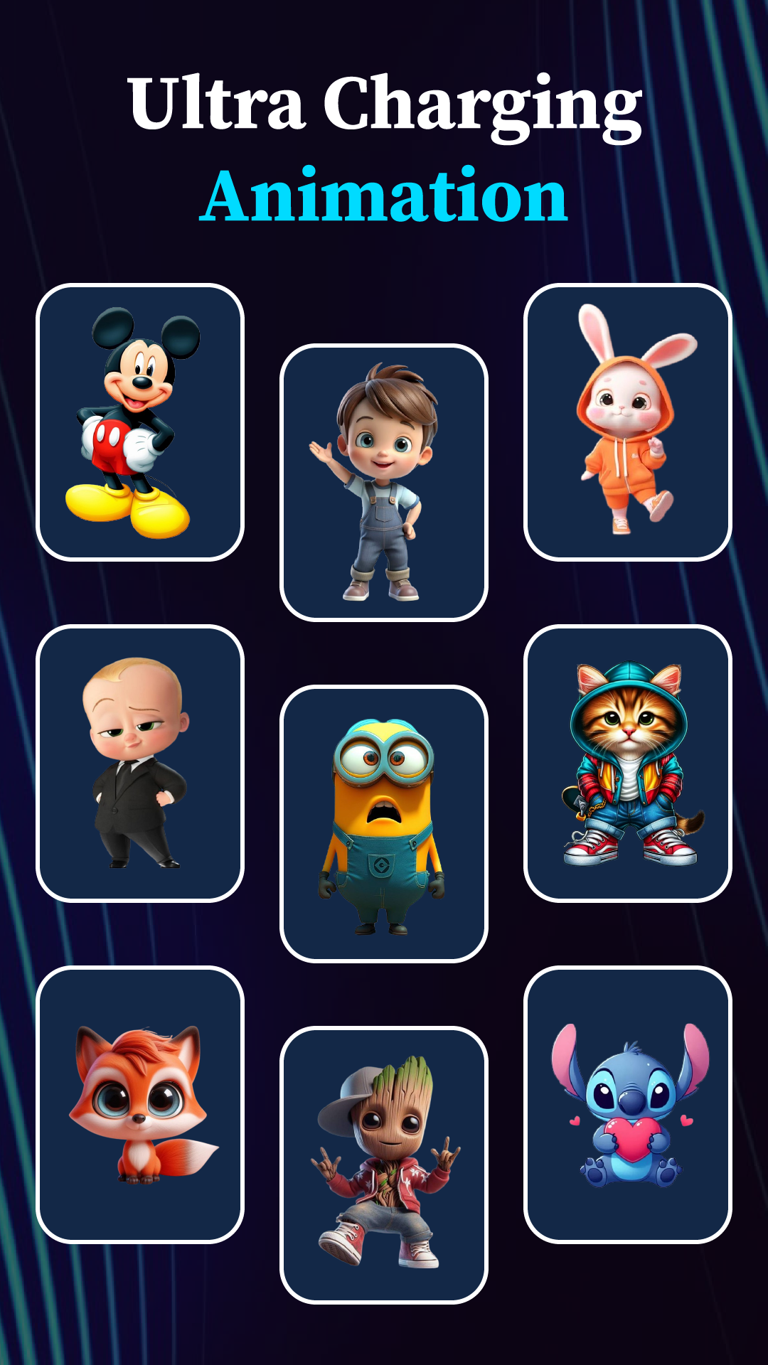 اسکرین شات 5 برنامه Battery Charging Animation App