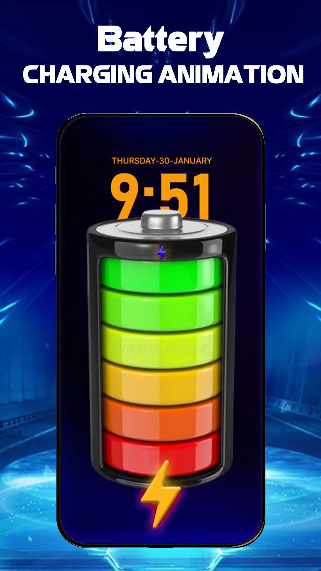 اسکرین شات 1 برنامه Set Battery Charging Animation