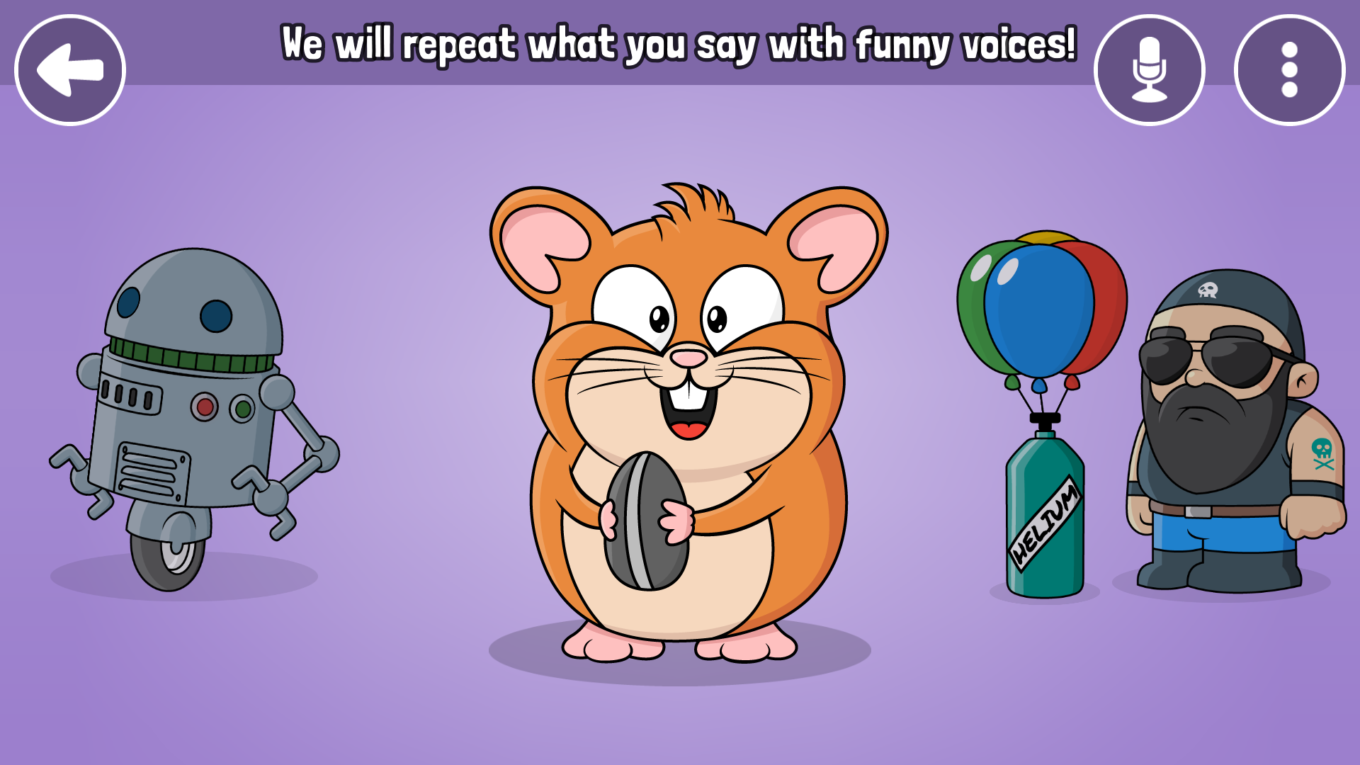 اسکرین شات 2 برنامه VoiceTooner - Voice changer