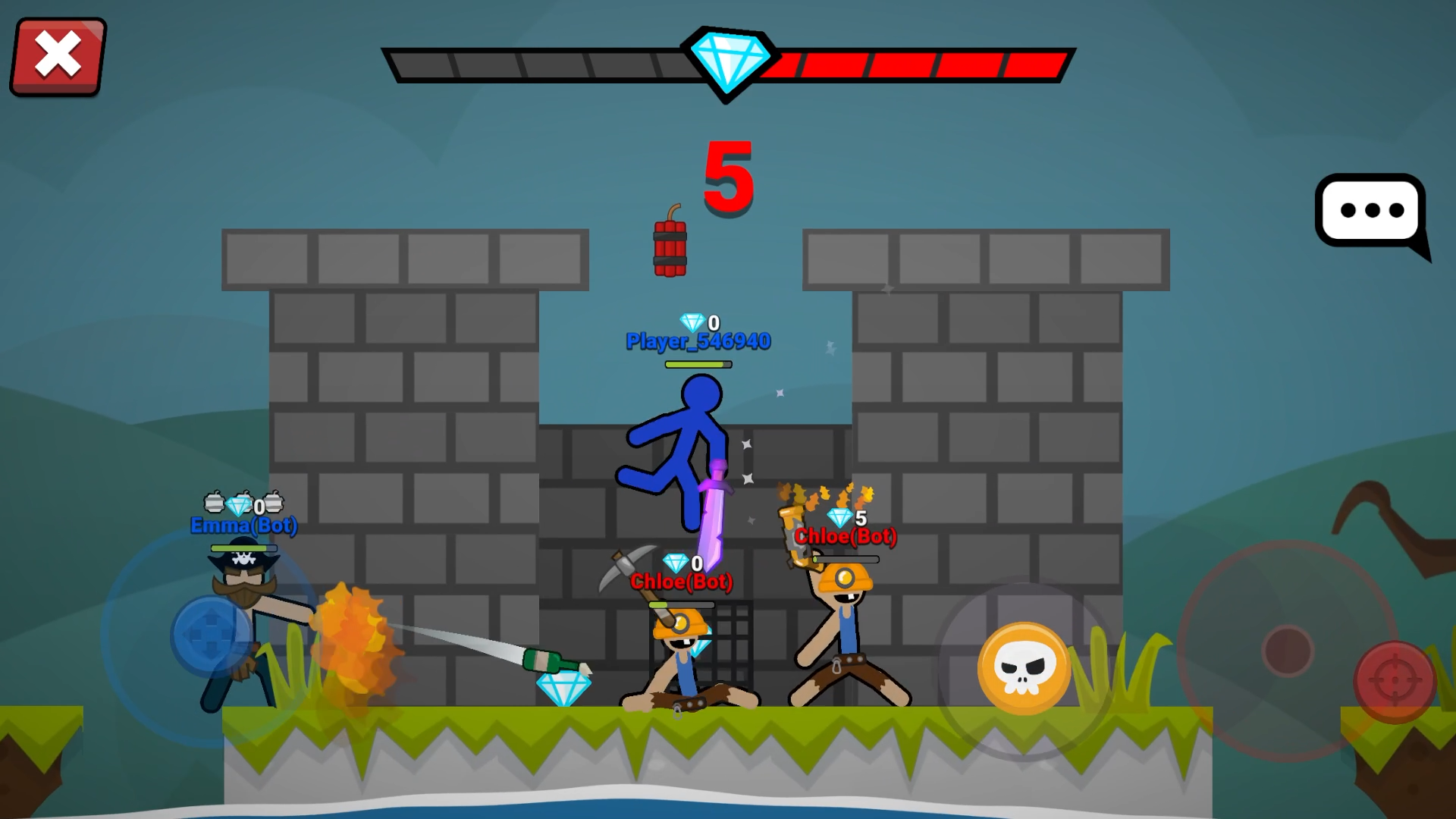 اسکرین شات 5 بازی Stickman Fight: Online Duelist