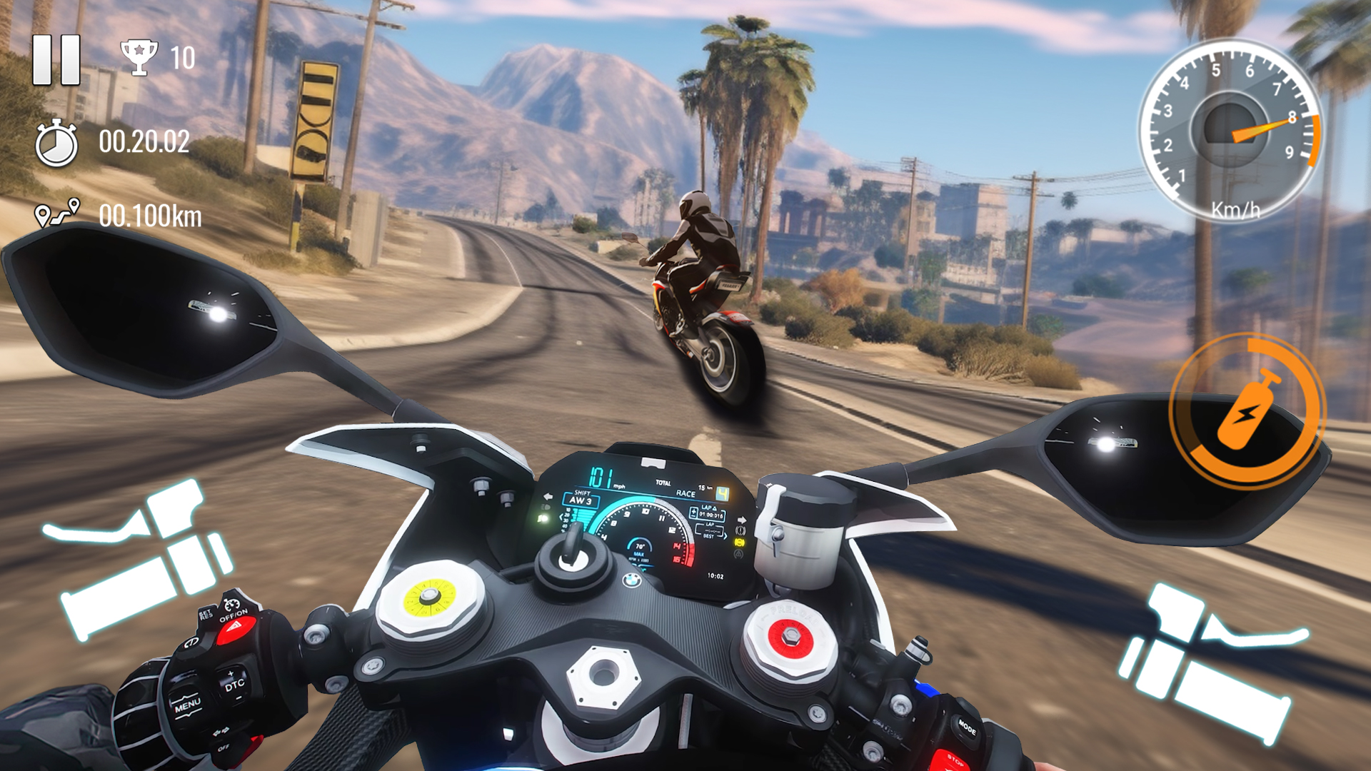 اسکرین شات 4 بازی Traffic Bike Driving Simulator