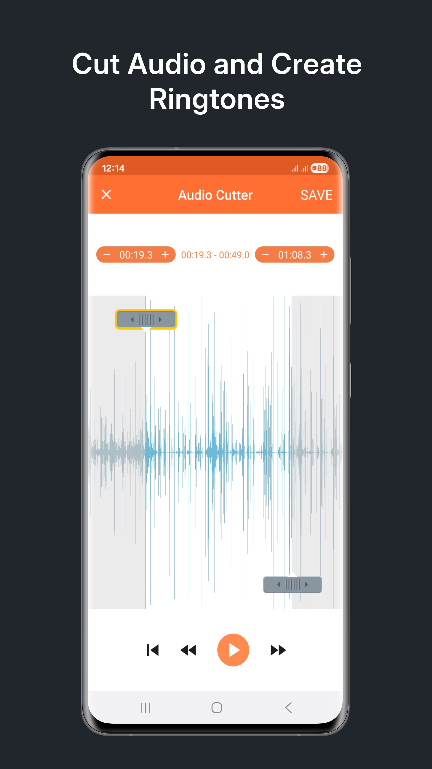 اسکرین شات 5 برنامه MP3 Cutter & Ringtone Maker