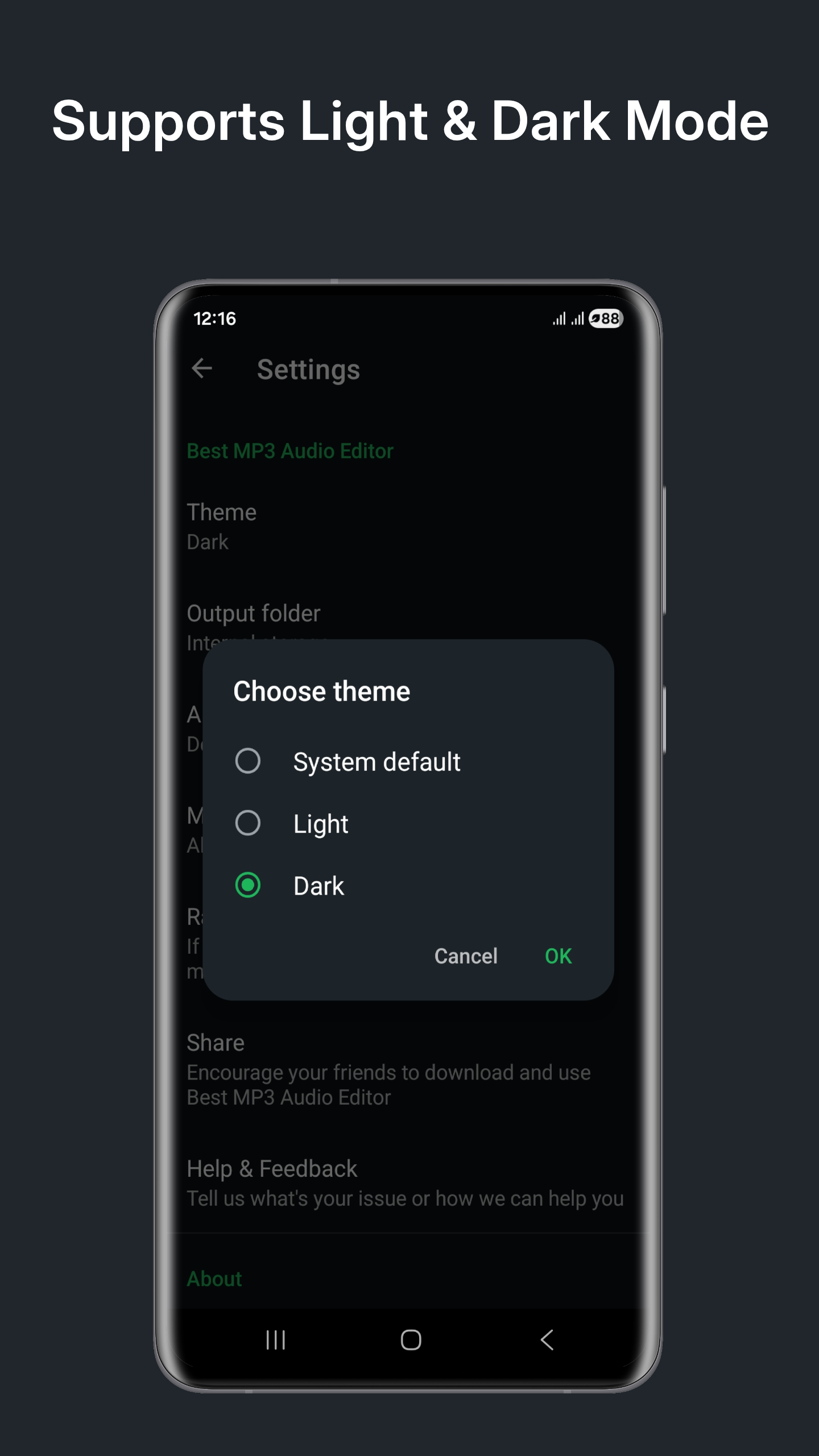 اسکرین شات 6 برنامه MP3 Cutter & Ringtone Maker