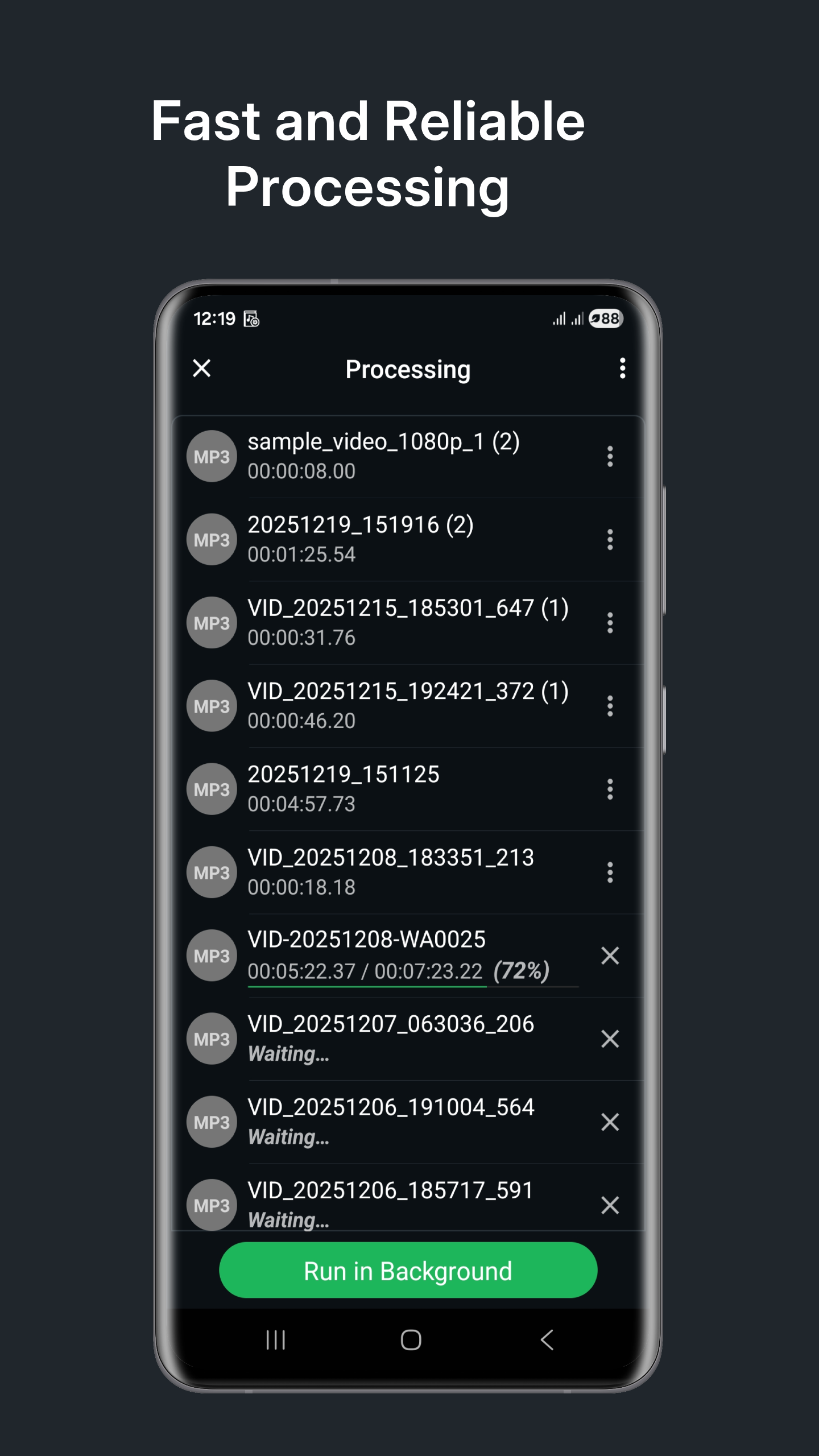اسکرین شات 7 برنامه MP3 Cutter & Ringtone Maker