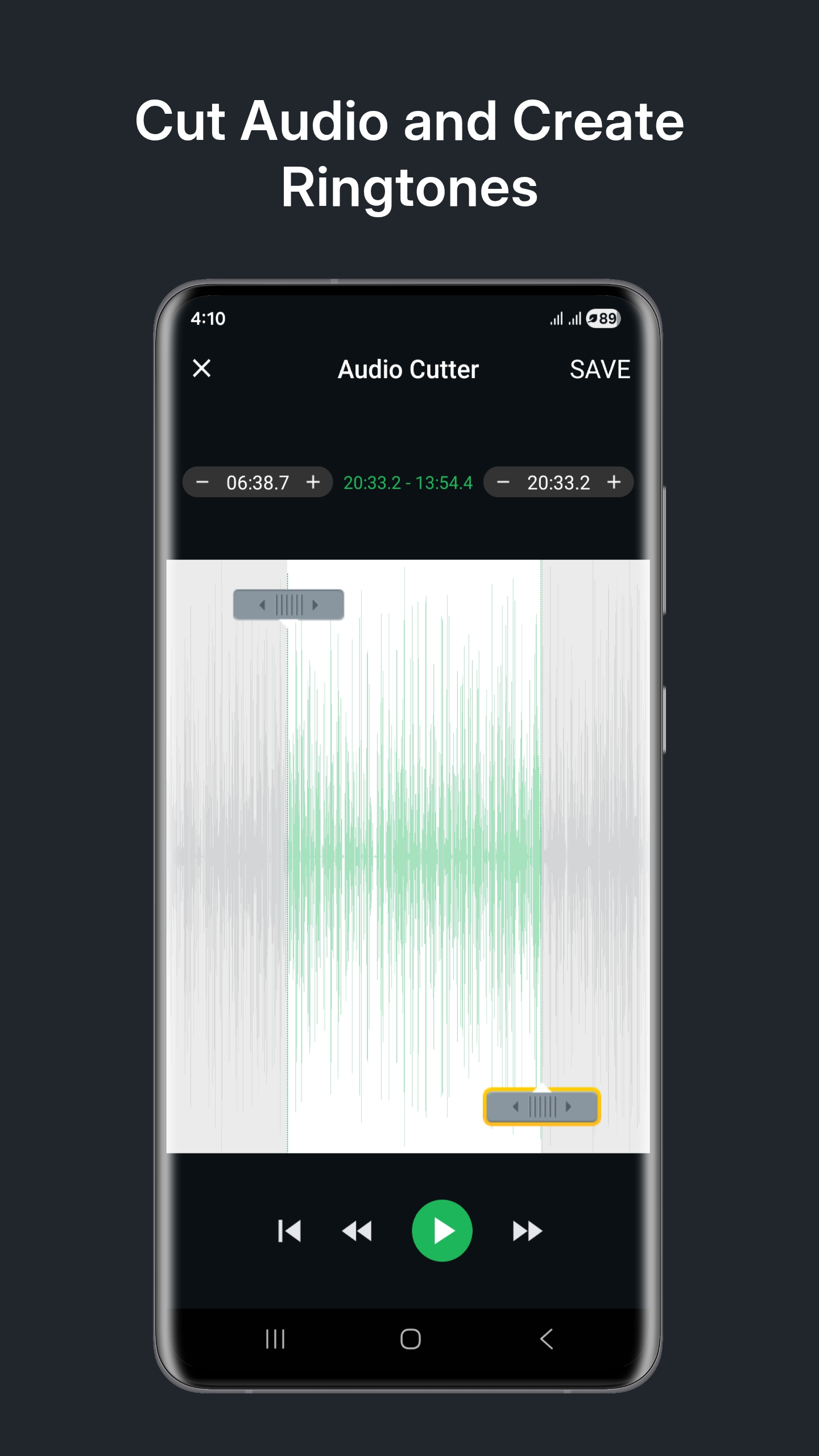 اسکرین شات 4 برنامه Video to Audio Converter