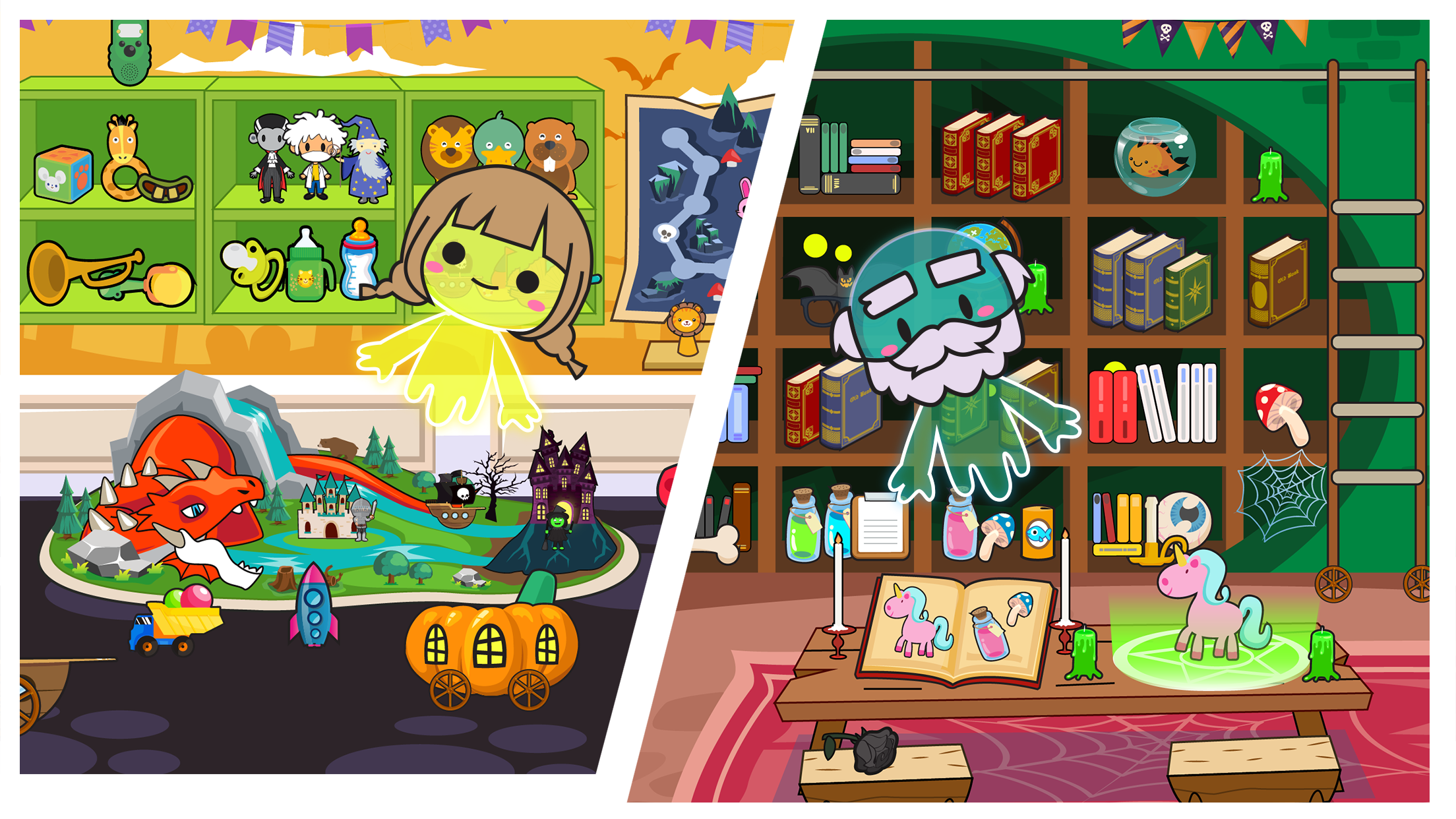 اسکرین شات 5 برنامه Main Street Pets Haunted House