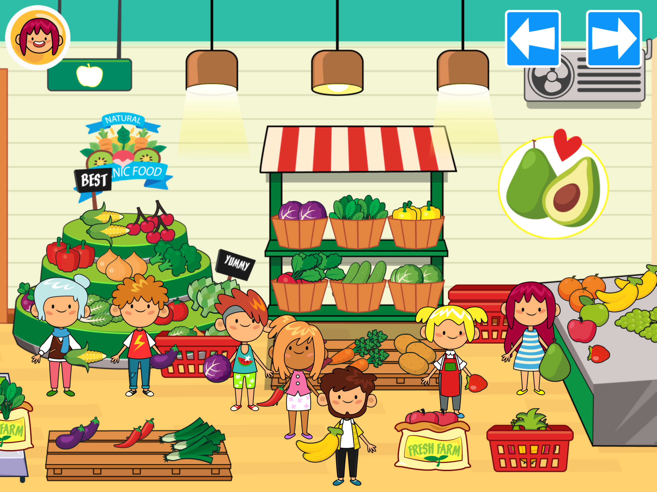 اسکرین شات 5 بازی My Pretend Grocery Store Games