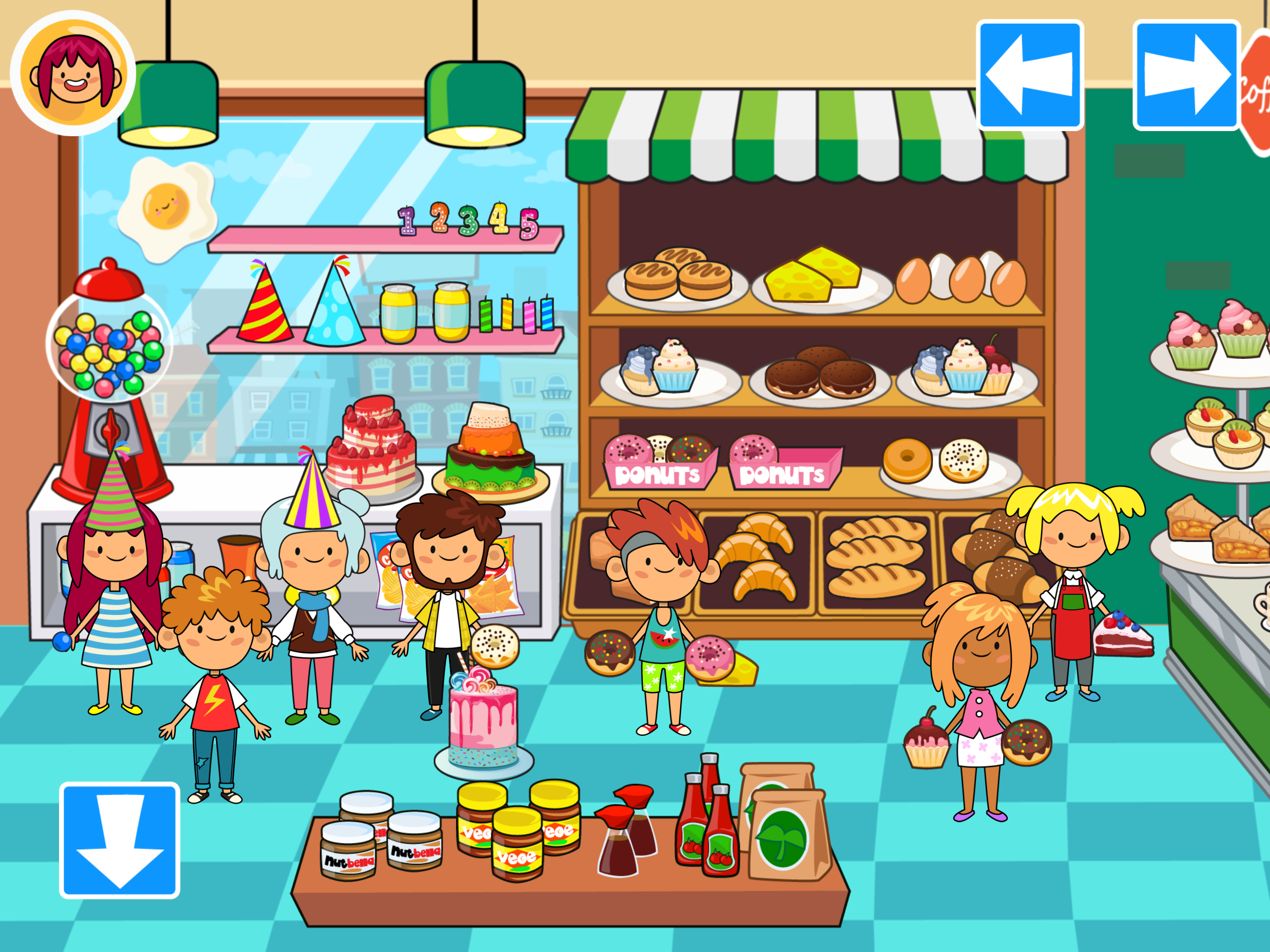 اسکرین شات 2 بازی My Pretend Grocery Store Games