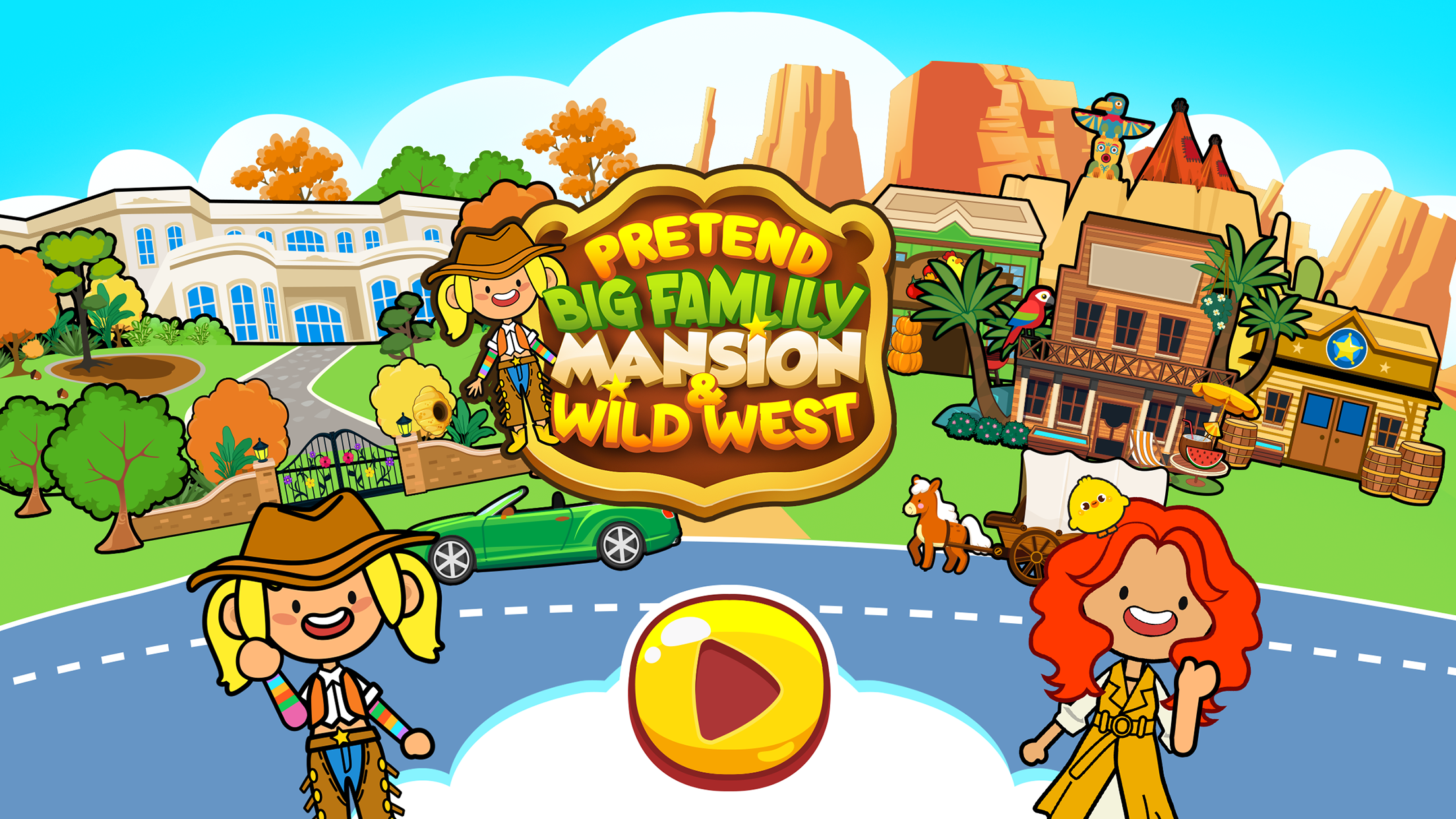 اسکرین شات 1 بازی My Pretend Family Mansion