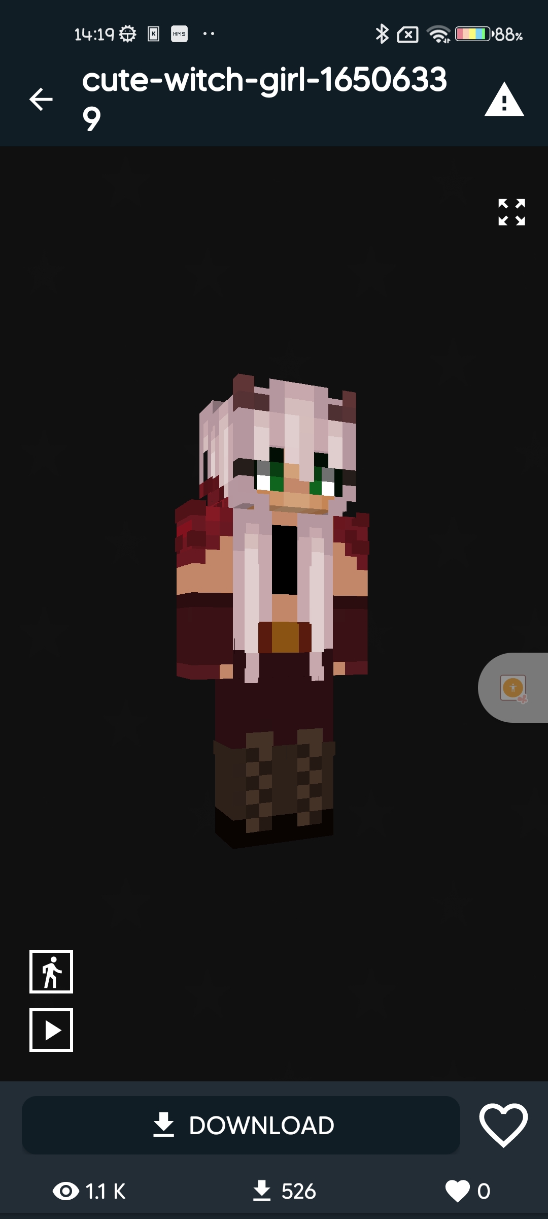 اسکرین شات 6 برنامه Cute Girl Skin for Minecraft