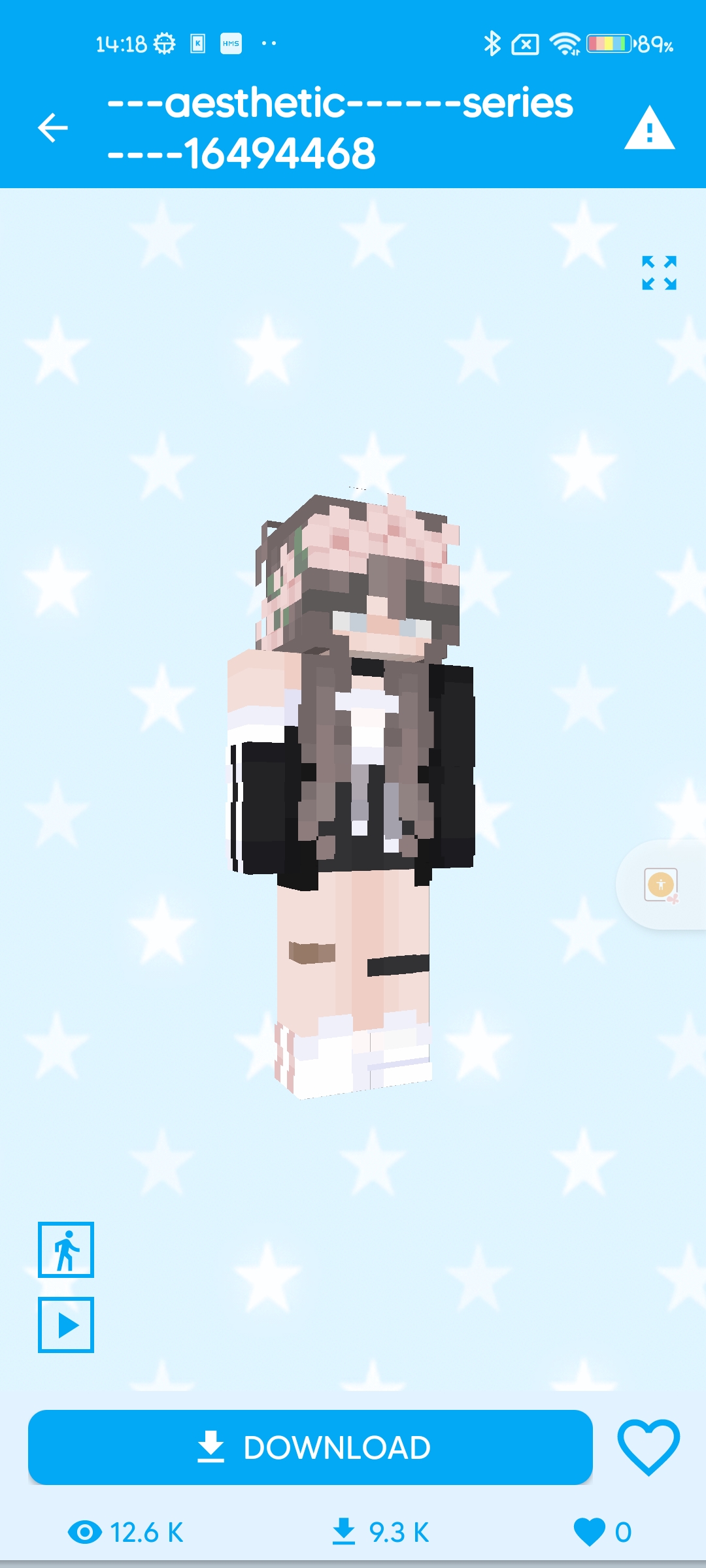اسکرین شات 5 برنامه Cute Girl Skin for Minecraft