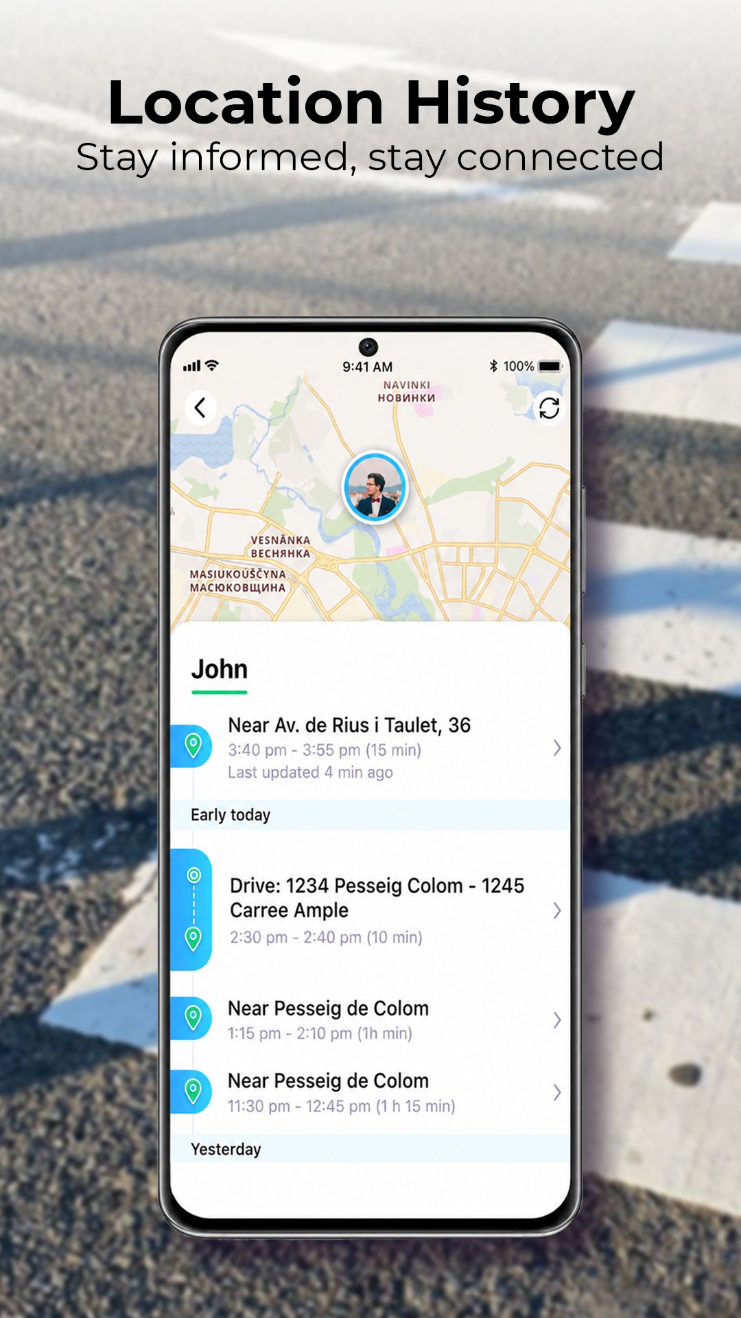 اسکرین شات 2 برنامه Be Closer: GPS Family Location