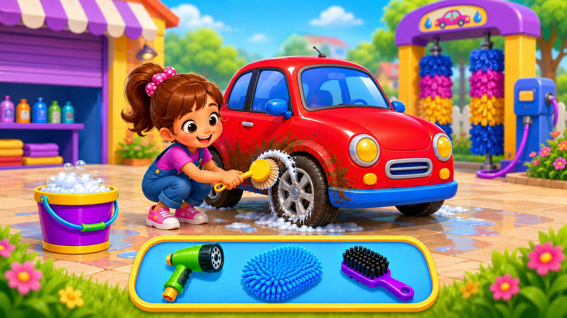 اسکرین شات 5 برنامه Baby princess home clean game