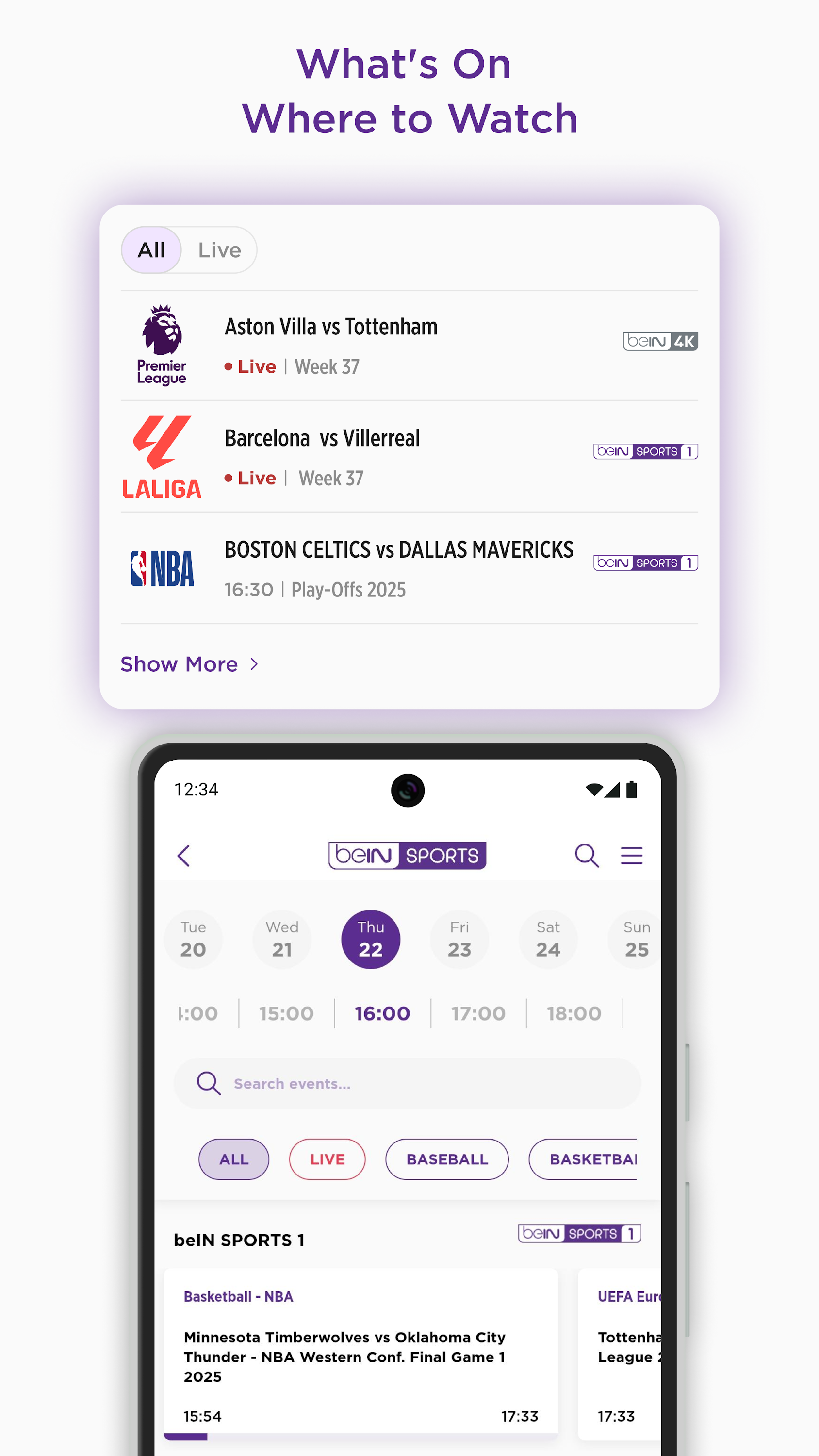 اسکرین شات 6 برنامه beIN SPORTS