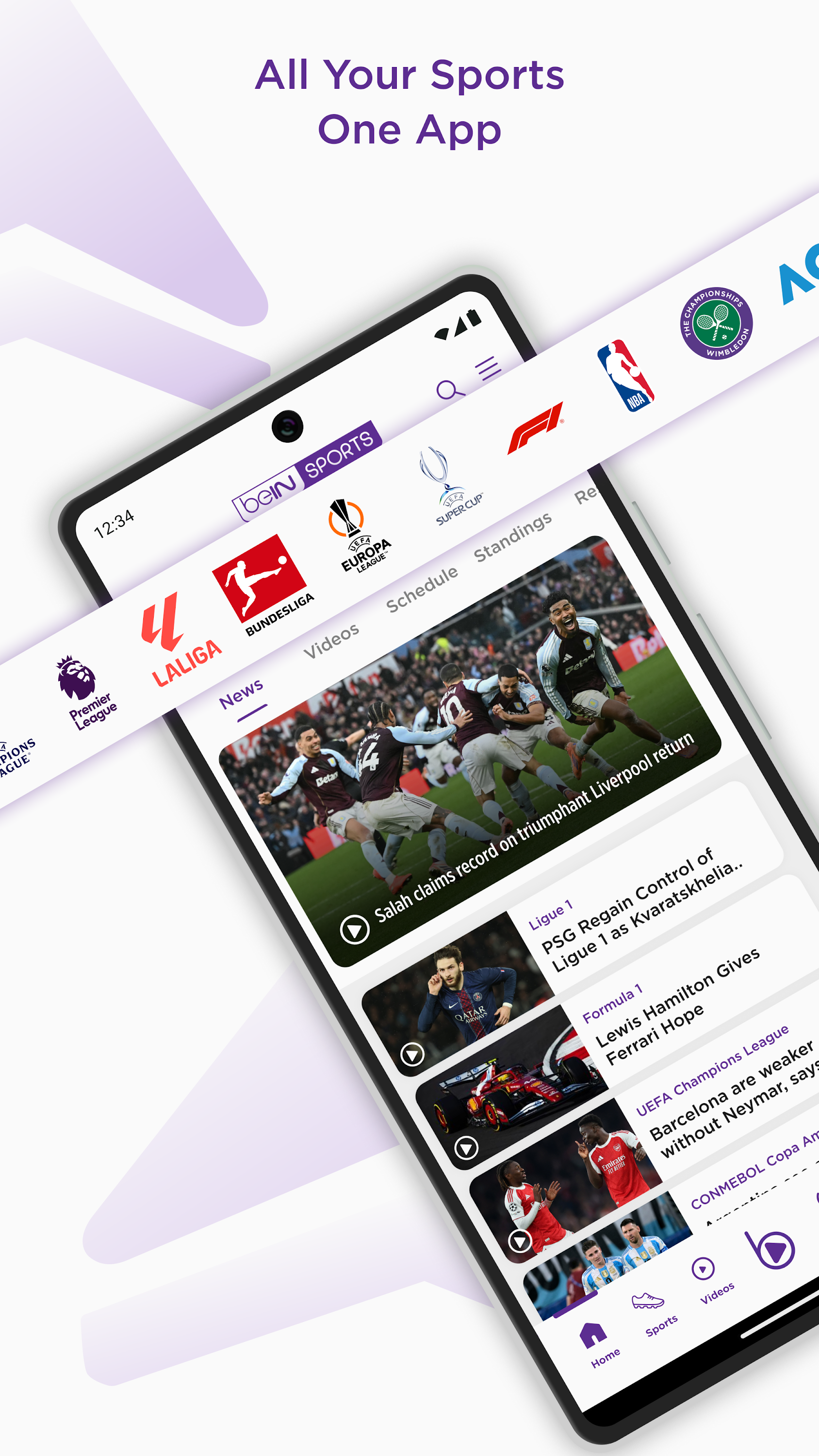 اسکرین شات 1 برنامه beIN SPORTS
