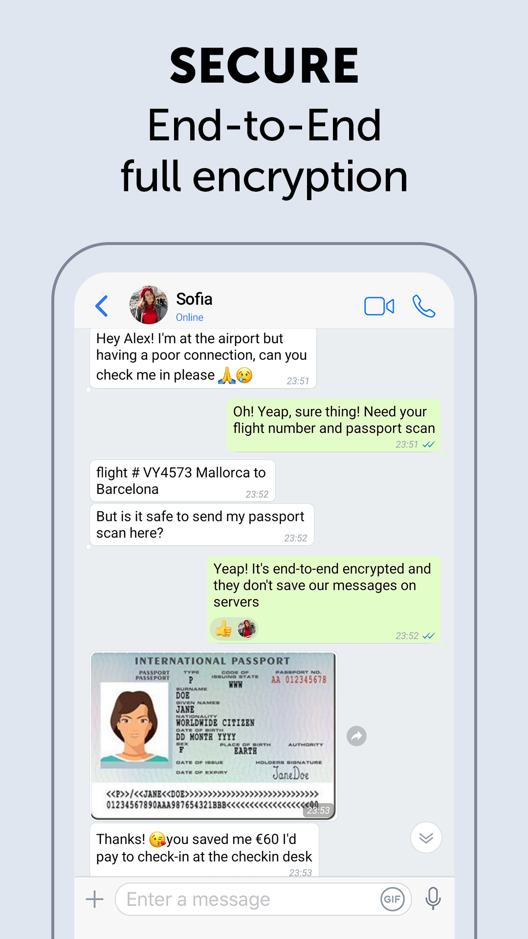 اسکرین شات 4 برنامه Zangi - Private Messenger