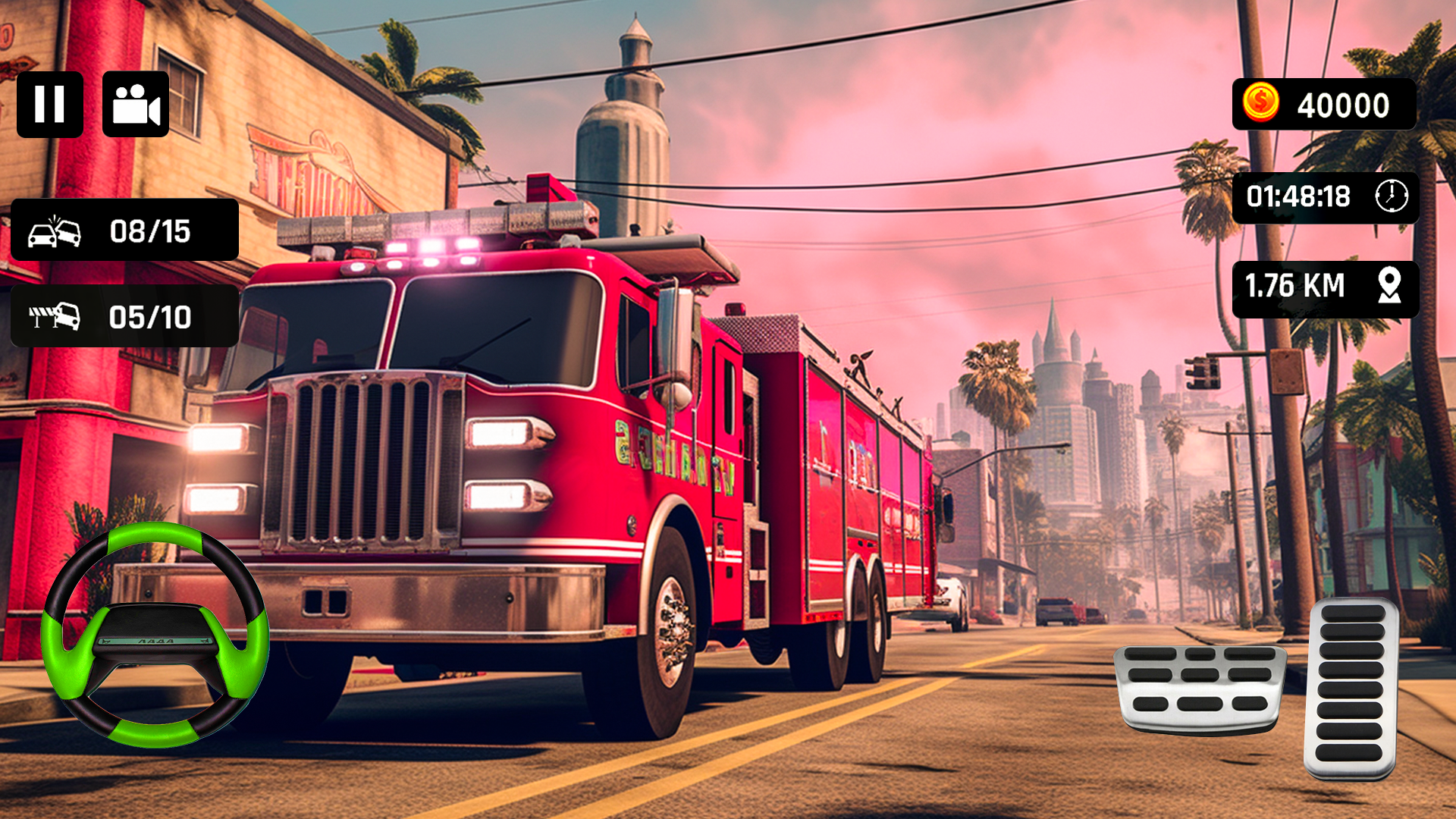 اسکرین شات 2 بازی City Fire Truck: Firefighter