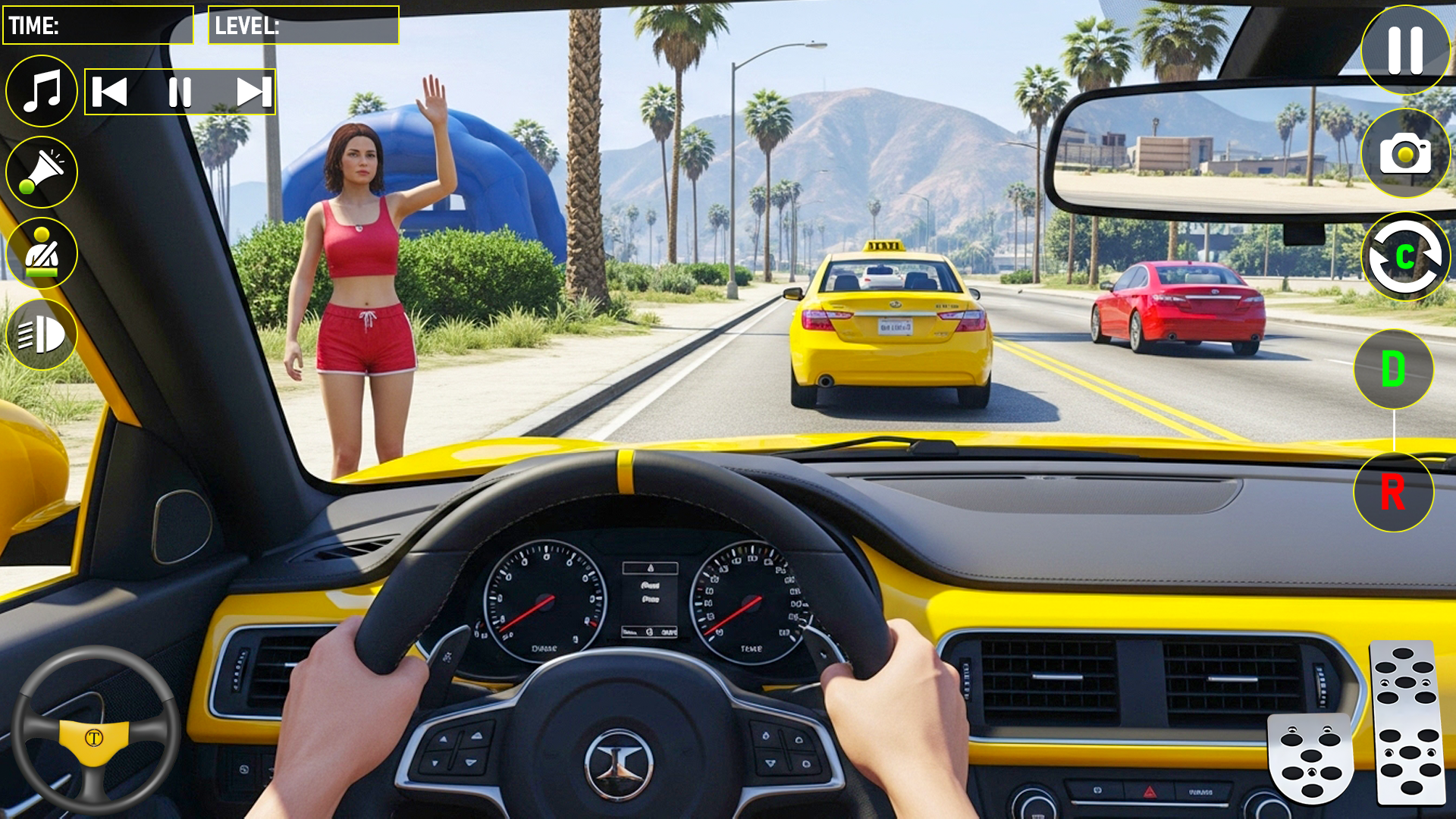 اسکرین شات 3 بازی City Taxi Simulator Car Drive