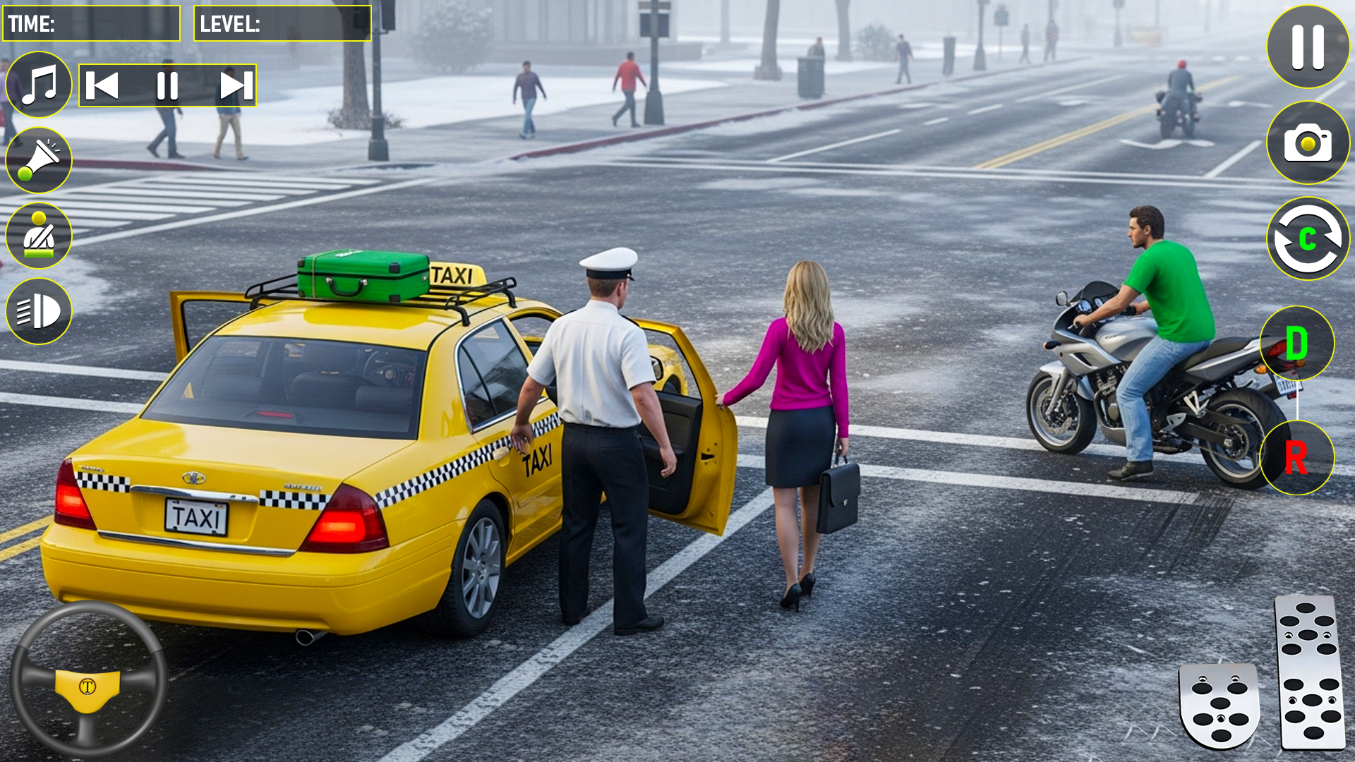 اسکرین شات 4 بازی City Taxi Simulator Car Drive