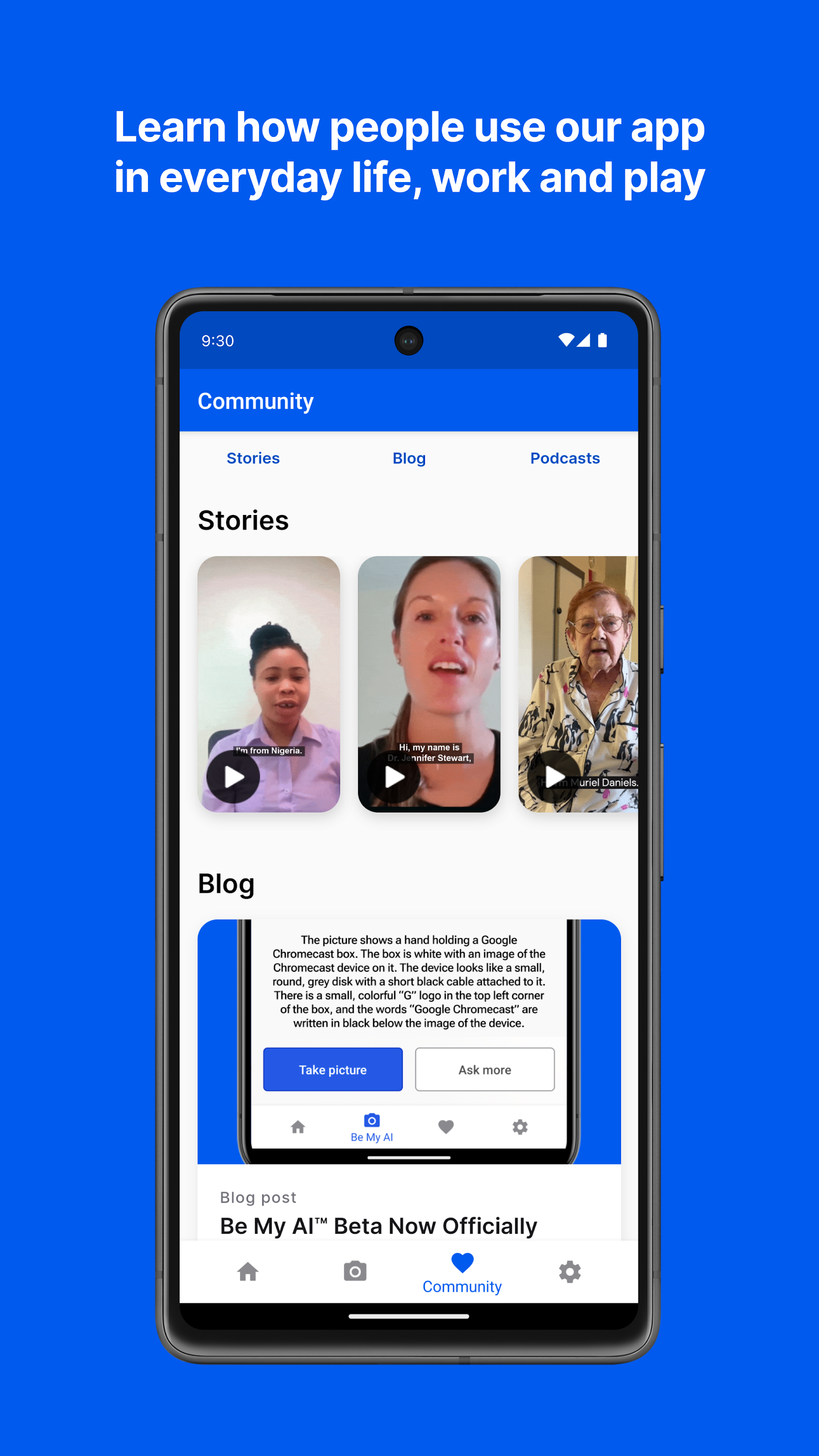 اسکرین شات 4 برنامه Be My Eyes