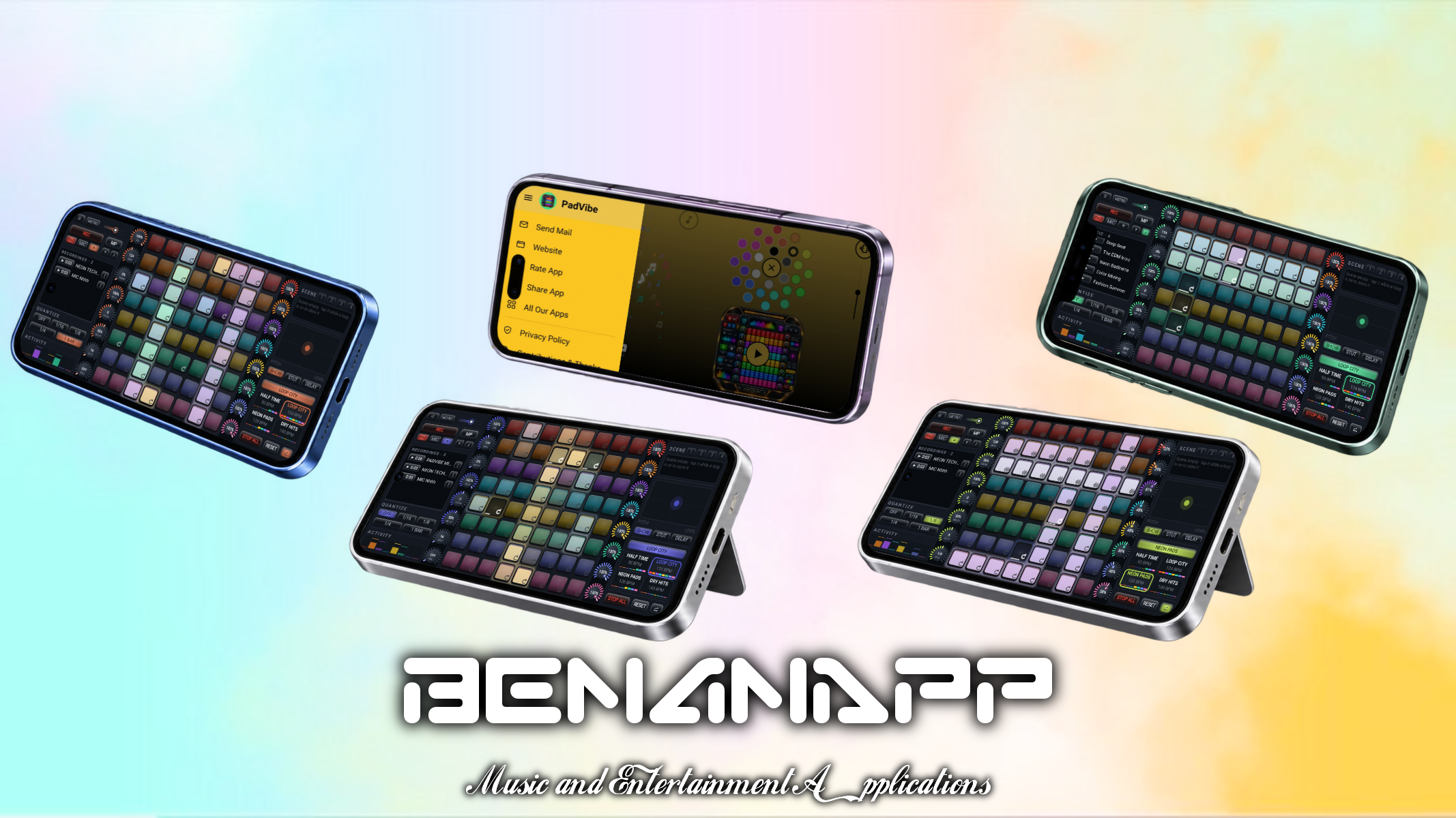 اسکرین شات 6 برنامه PadVibe: Drum Pad Beat Maker