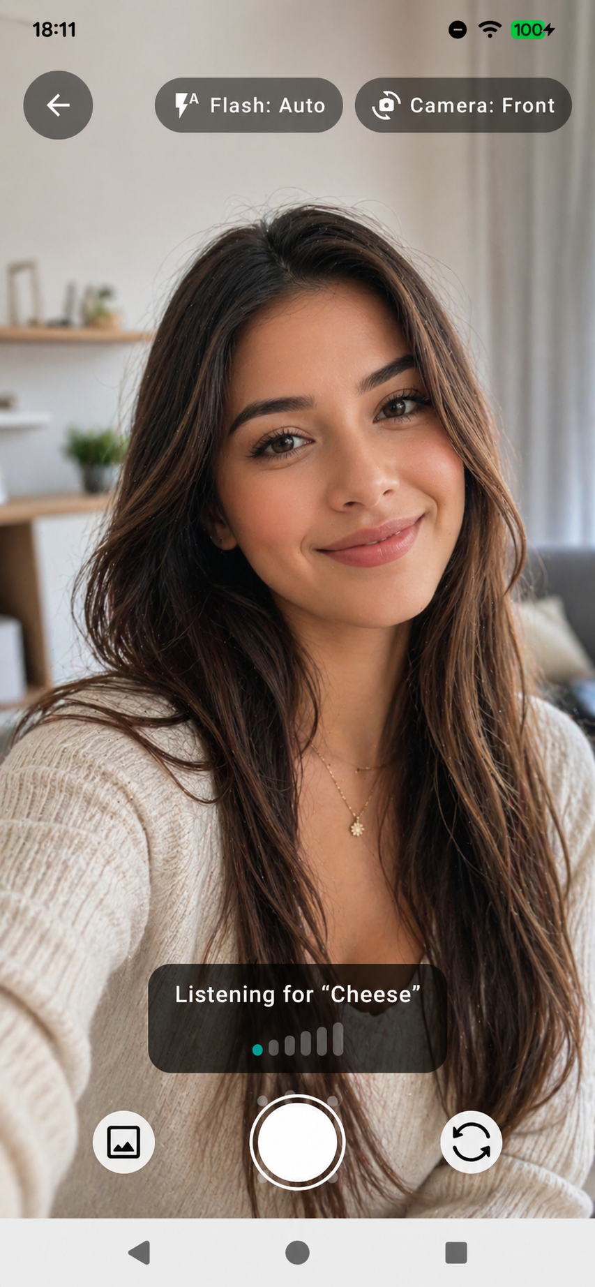 اسکرین شات 3 برنامه Selfish - Selfie Camera