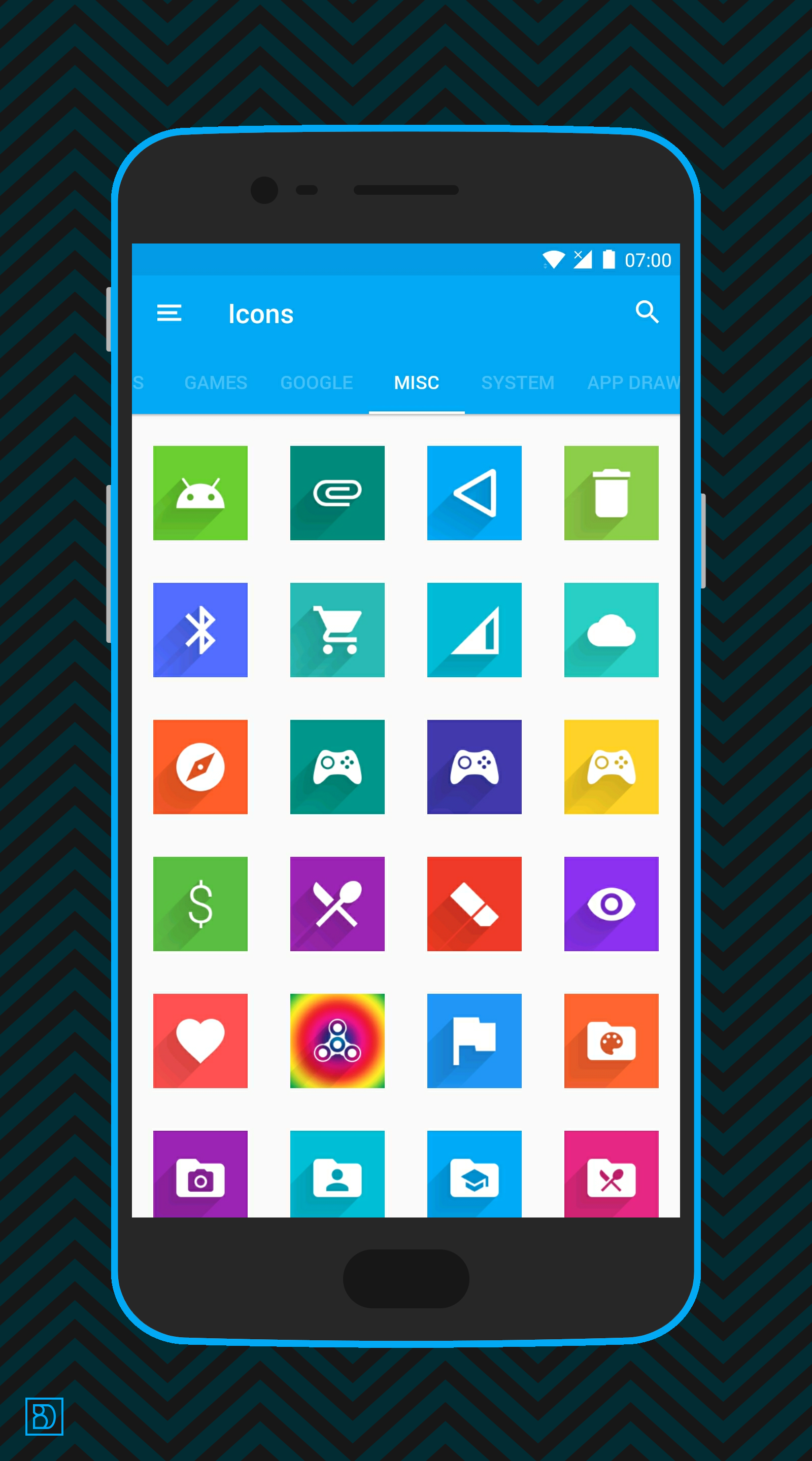 اسکرین شات 7 برنامه Voxel – Flat Style Icon Pack