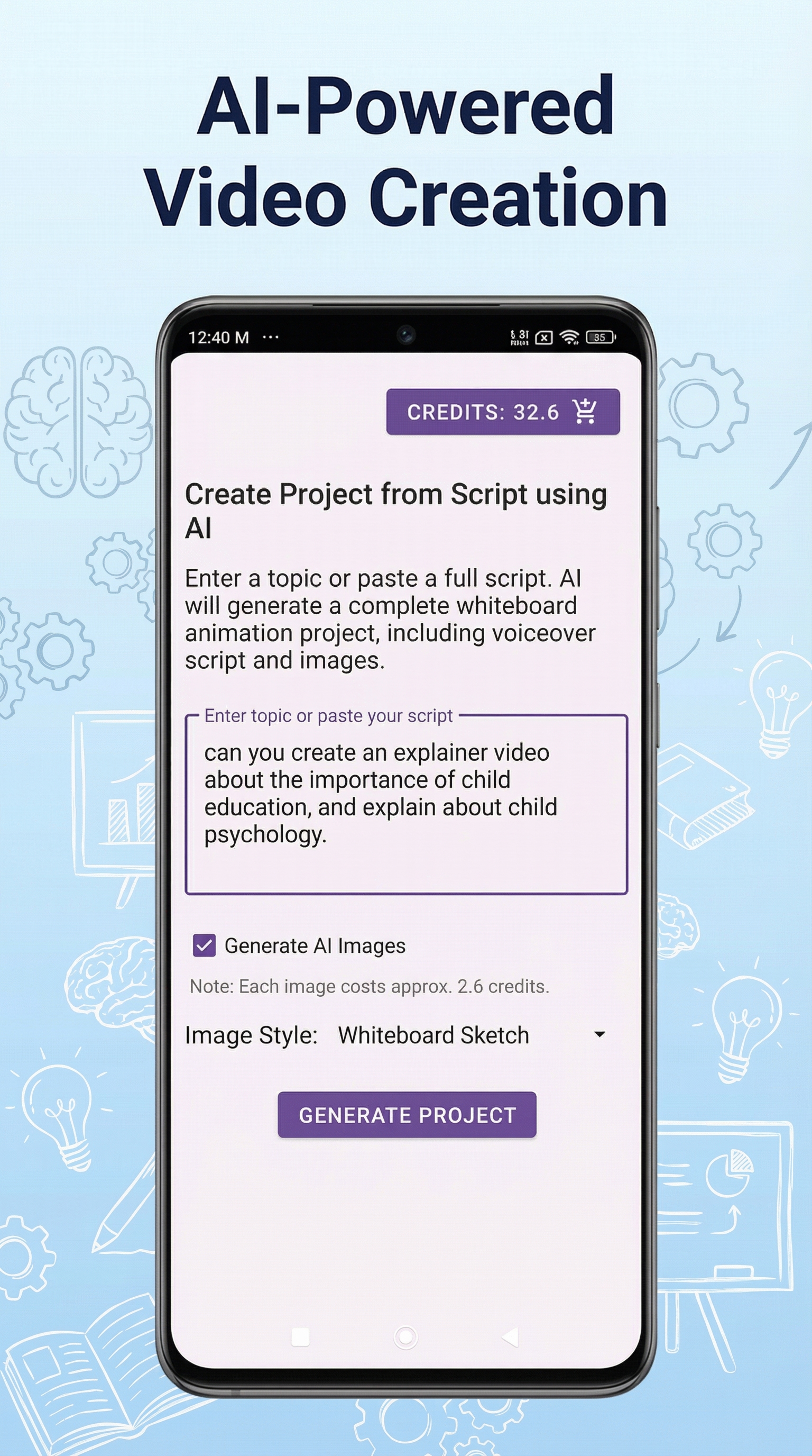 اسکرین شات 3 برنامه Benime: AI Whiteboard Maker