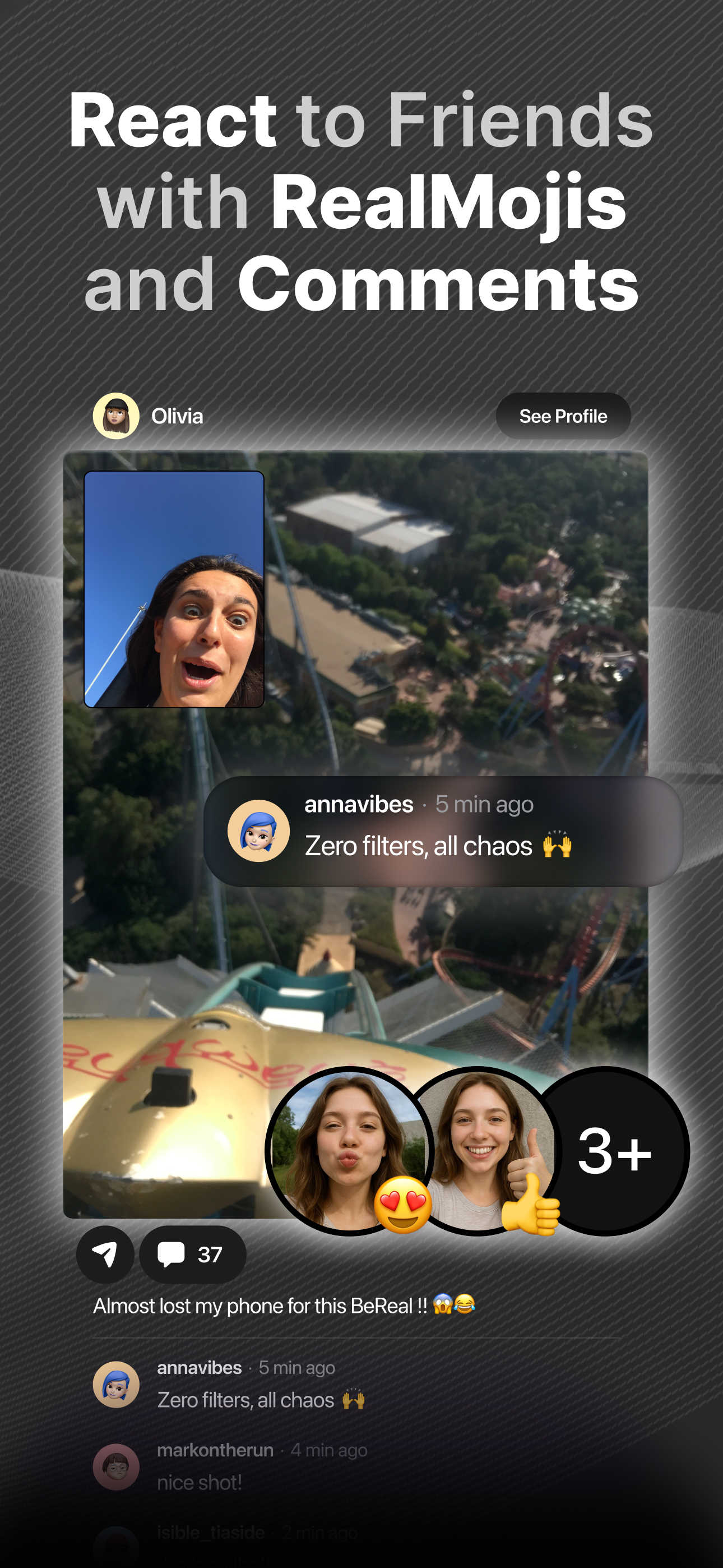 اسکرین شات 6 برنامه BeReal. Your friends for real.