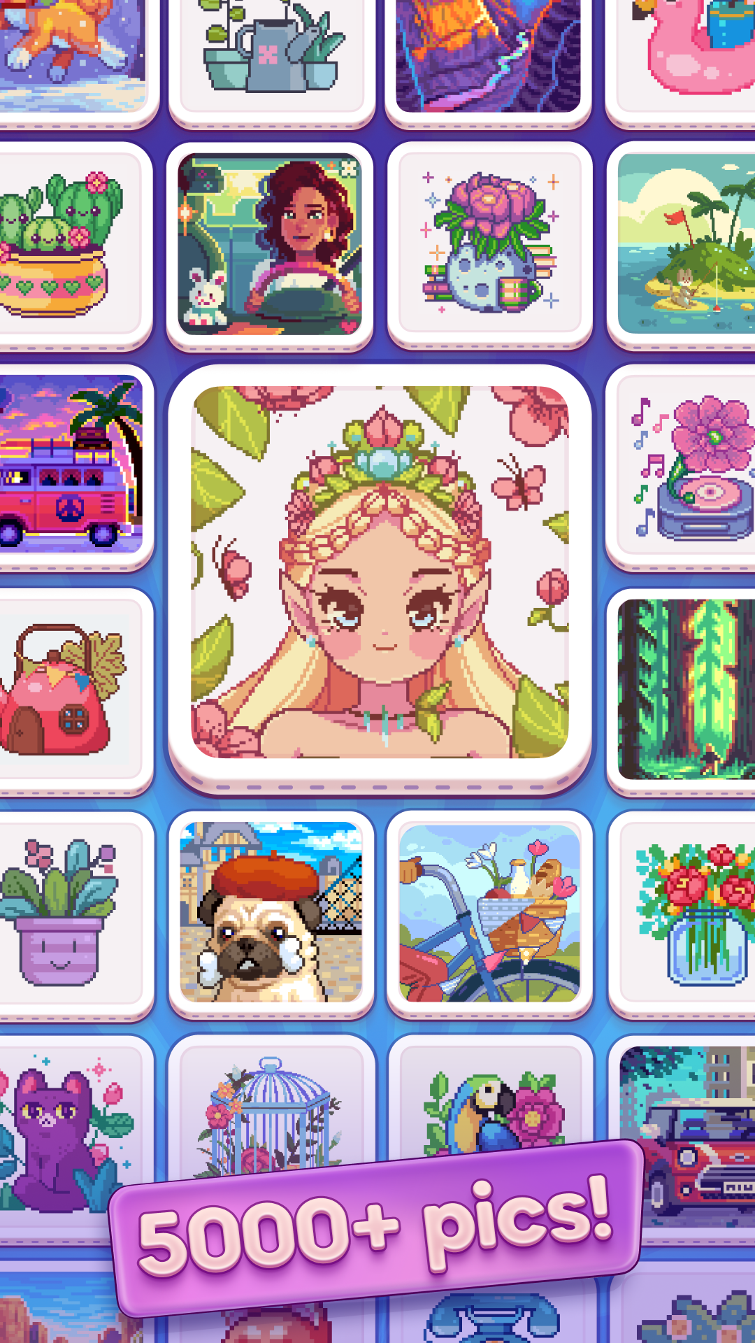 اسکرین شات 3 بازی Pixelwoods: Color by number