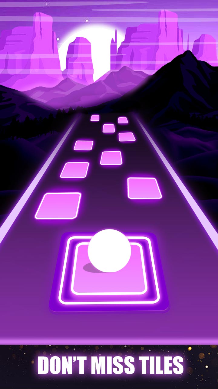 اسکرین شات 1 بازی Hop Ball Tiles Music jump